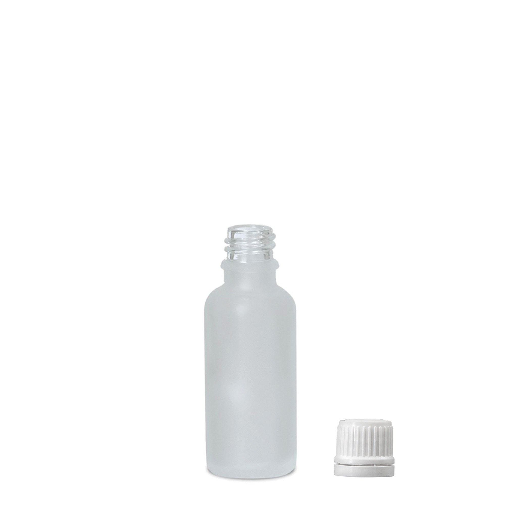 30 ml lékovka, sklo, matovaná, hrdlo: DIN 18 30 ml lékovka, sklo, matovaná, hrdlo: DIN 18