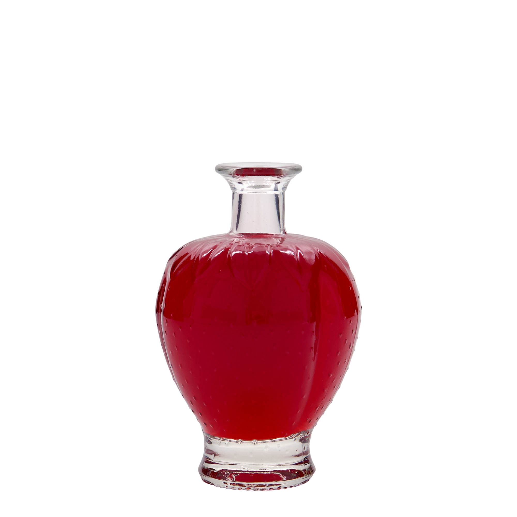 200 ml skleněná láhev 'Jahoda', hrdlo: korek