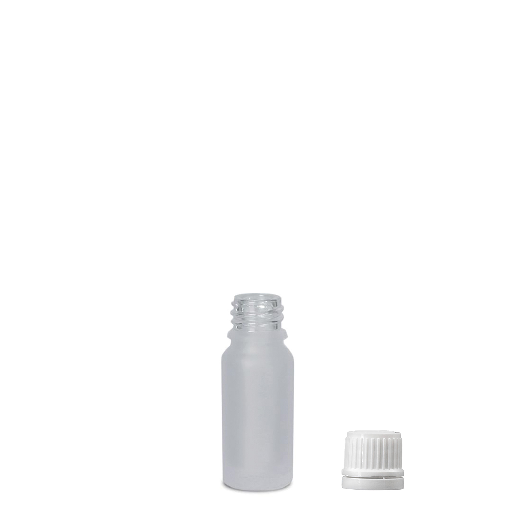 10 ml lékovka, sklo, matné, hrdlo: DIN 18