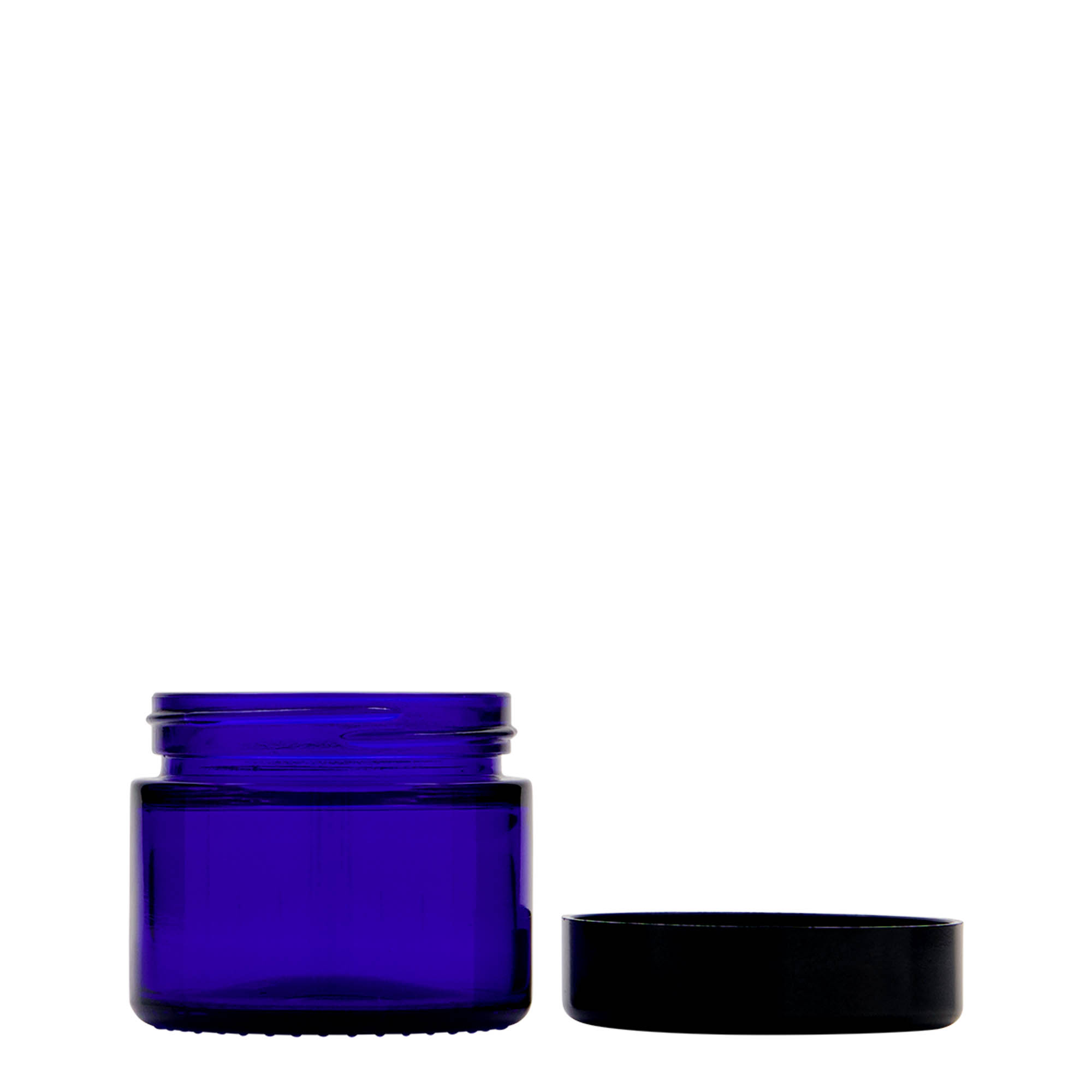 50 ml kelímek 'Blue Edition', sklo, královská modř, hrdlo: šroubovací uzávěr 50 ml kelímek 'Blue Edition', sklo, královská modř, hrdlo: šroubovací uzávěr