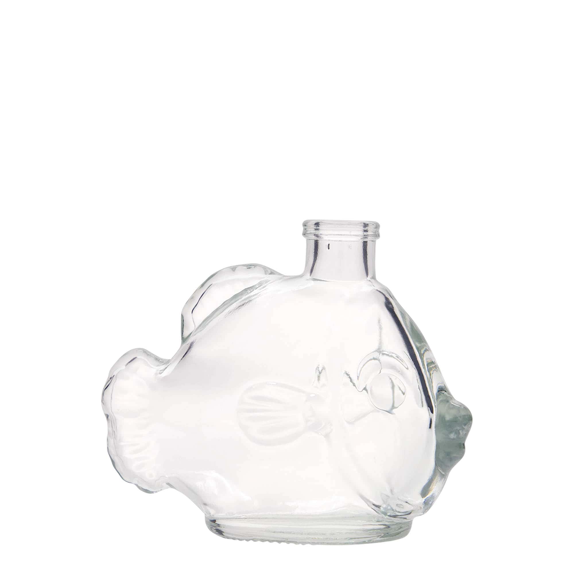Skleněná lahev 200 ml 'Ryba', uzávěr: korek