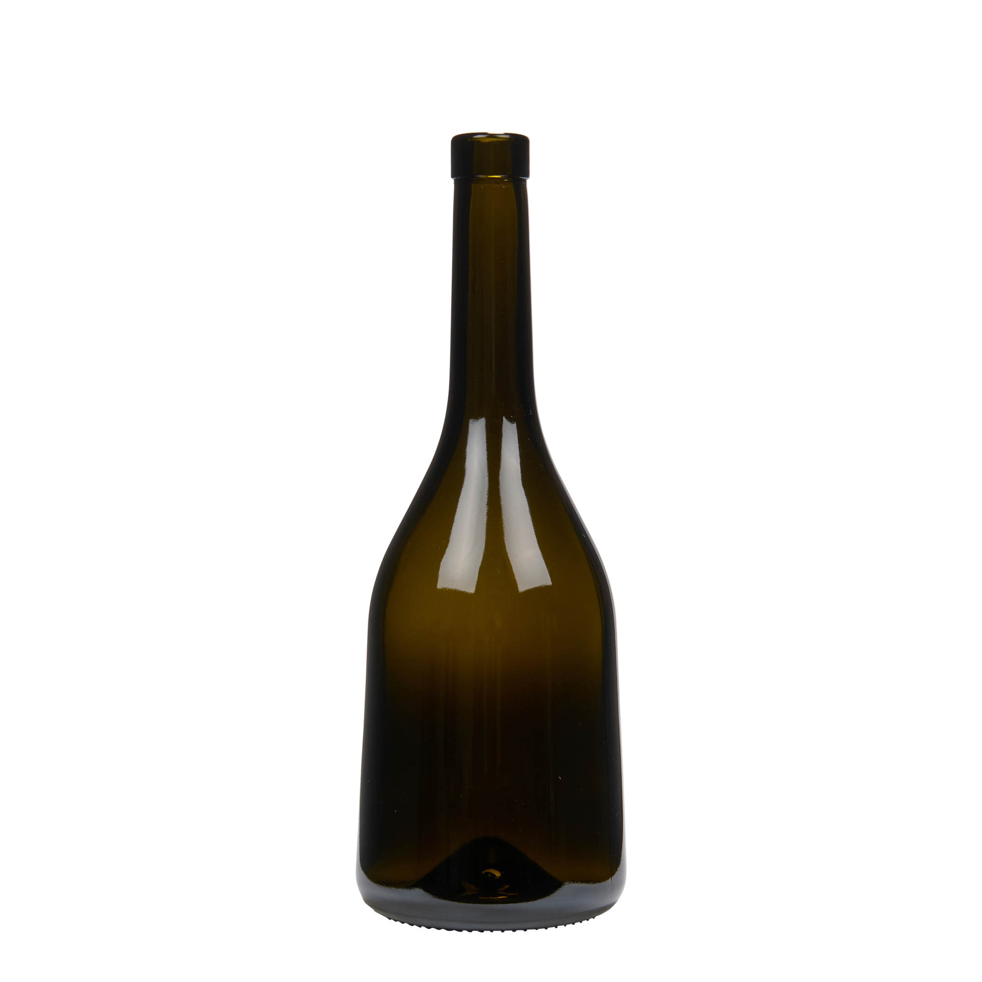 750 ml skleněná láhev 'Rustica', antikně zelená, hrdlo: korek 750 ml skleněná láhev 'Rustica', antikně zelená, hrdlo: korek