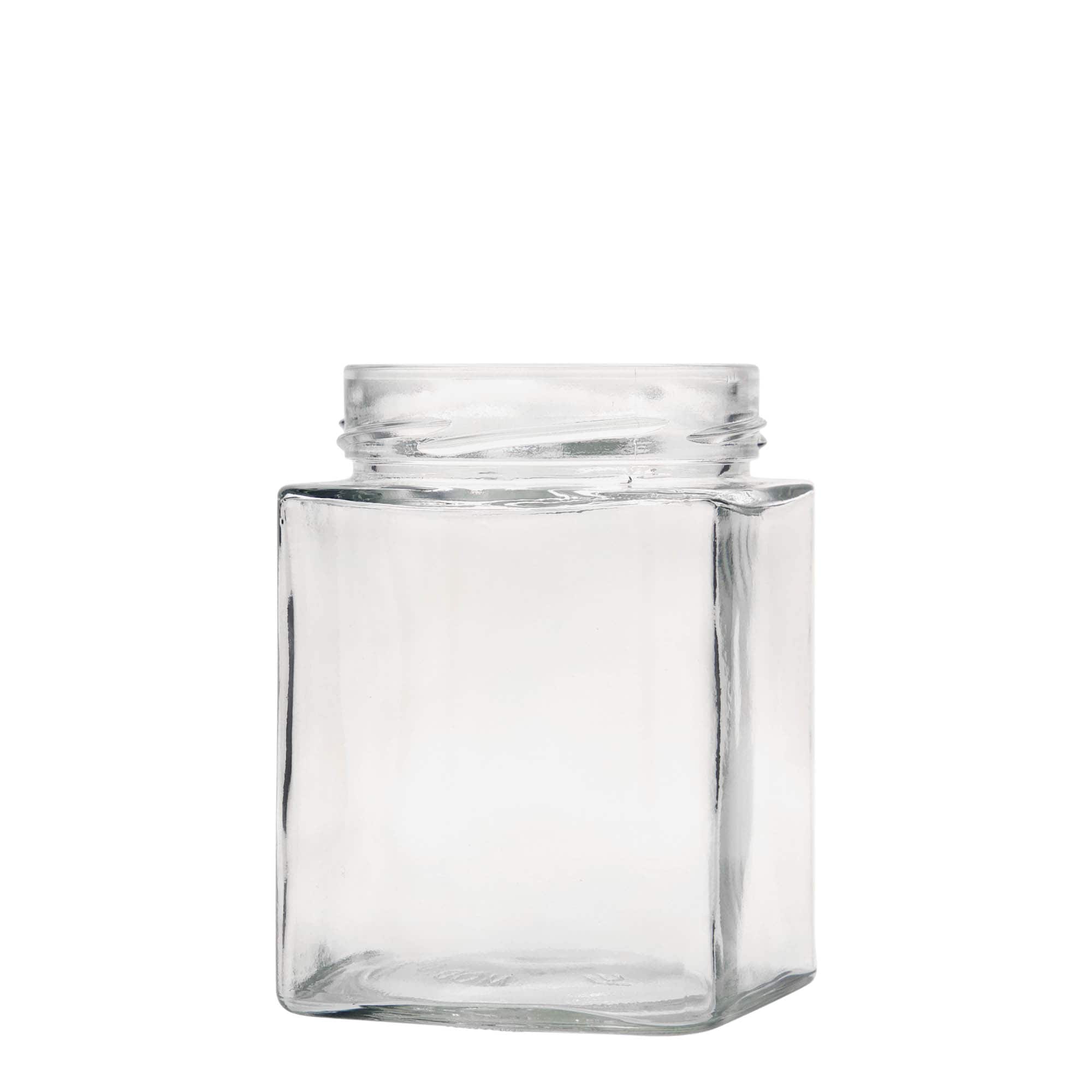 580 ml čtvercová sklenice 'Ikarus', hrdlo: Deep-Twist-Off (DTO 82)