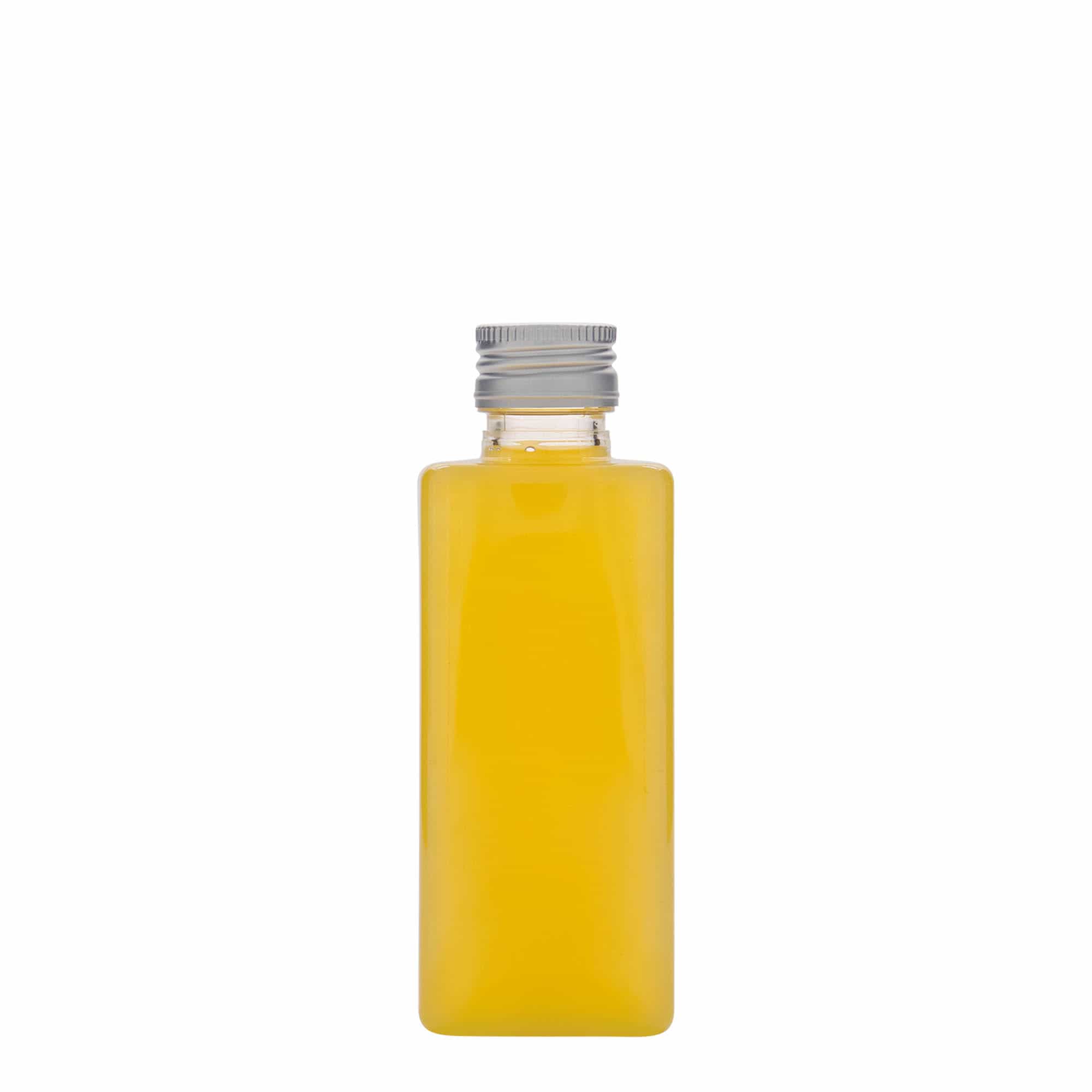 250 ml PET láhev „Karl“, čtvercová, plast, hrdlo: PP 28