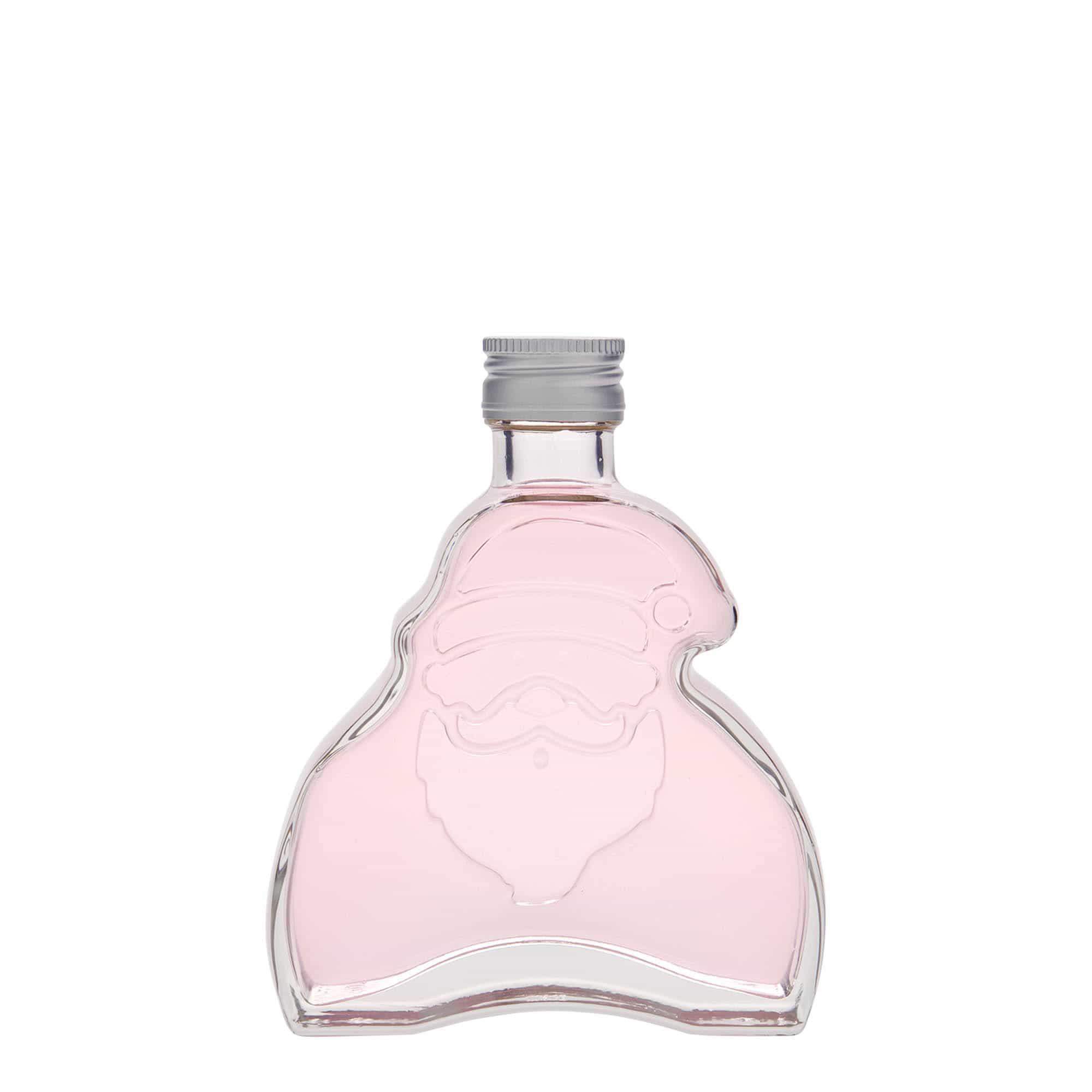 Skleněná lahev 200 ml 'Santa Claus', uzávěr: PP 28