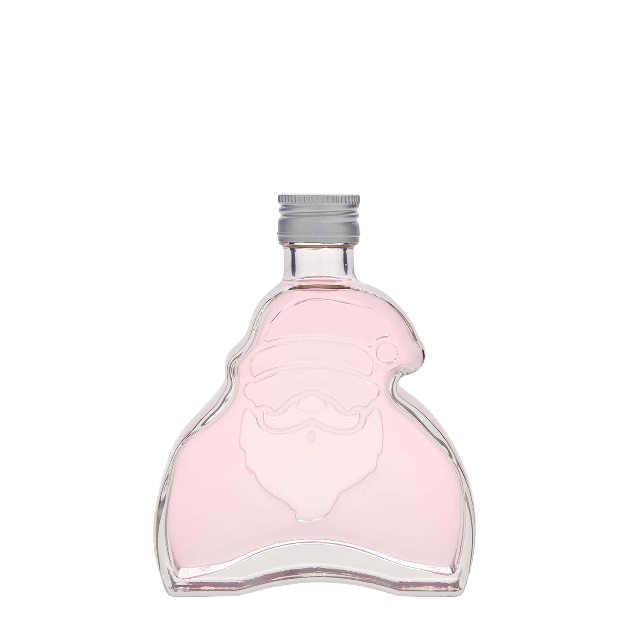 200 ml skleněná láhev „Santa Claus“, hrdlo: PP 28