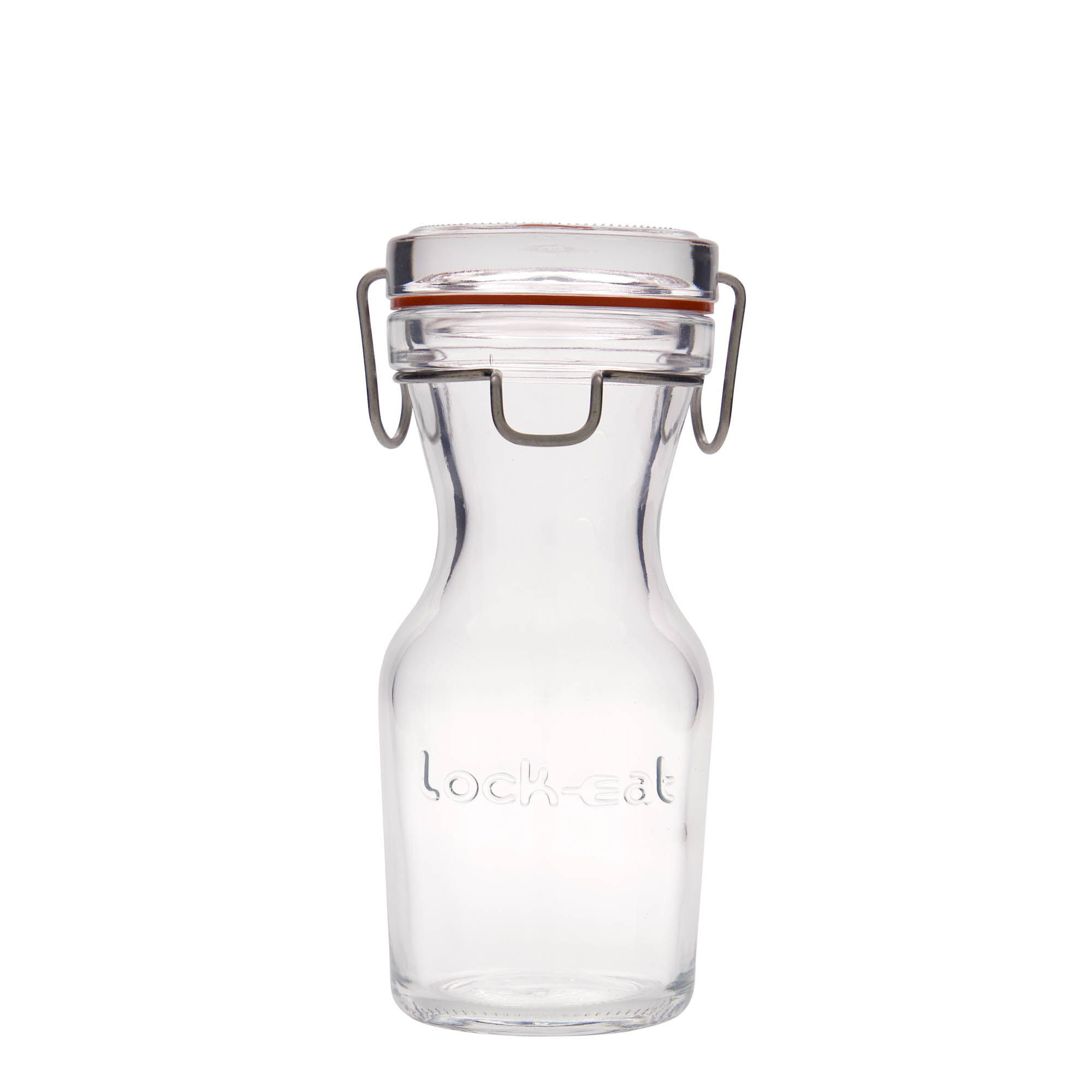 250 ml skleněná karafa 'Lock-Eat', hrdlo: drátěné zavírání 250 ml skleněná karafa 'Lock-Eat', hrdlo: drátěné zavírání