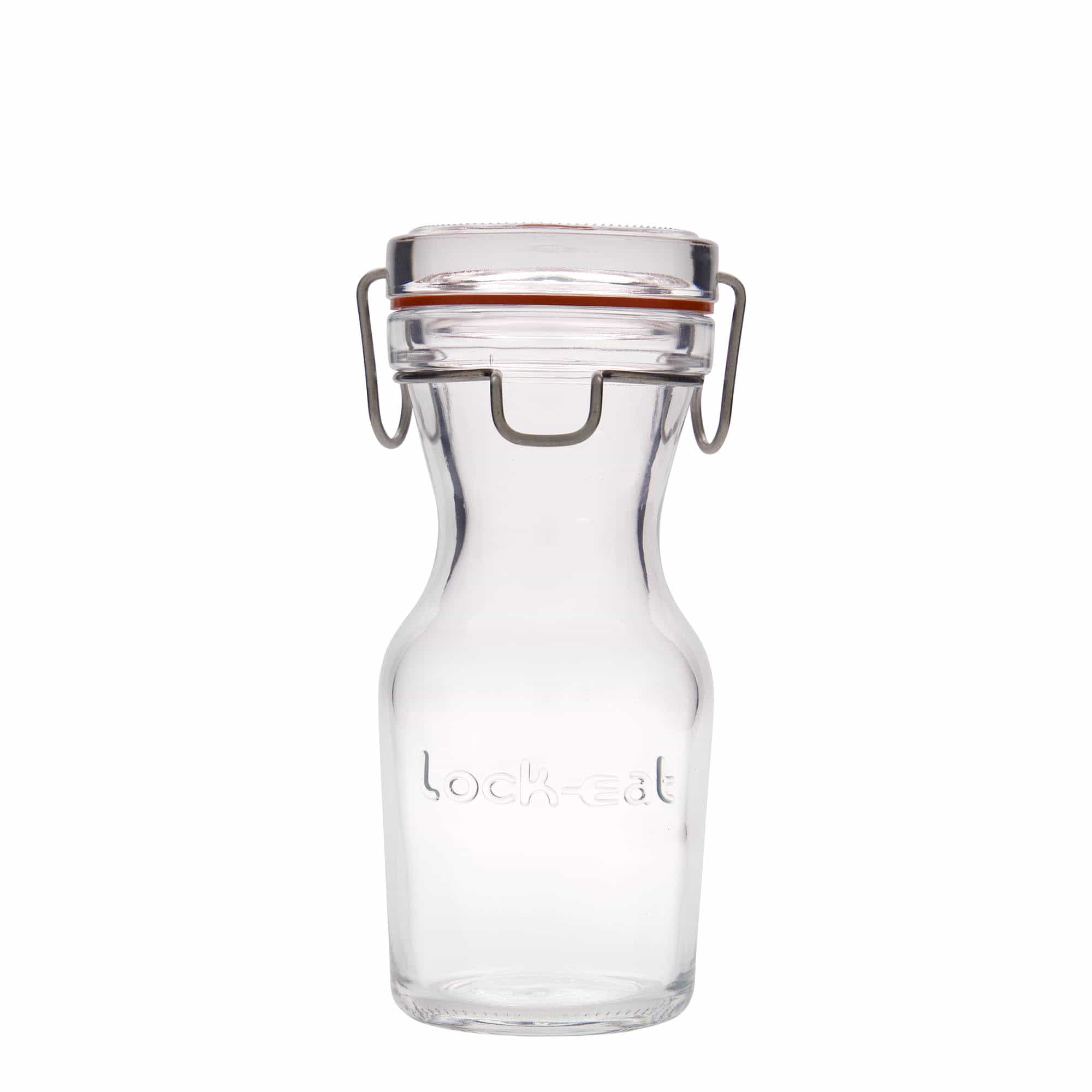 250 ml skleněná karafa „Lock-Eat“, hrdlo: drátěné zavírání