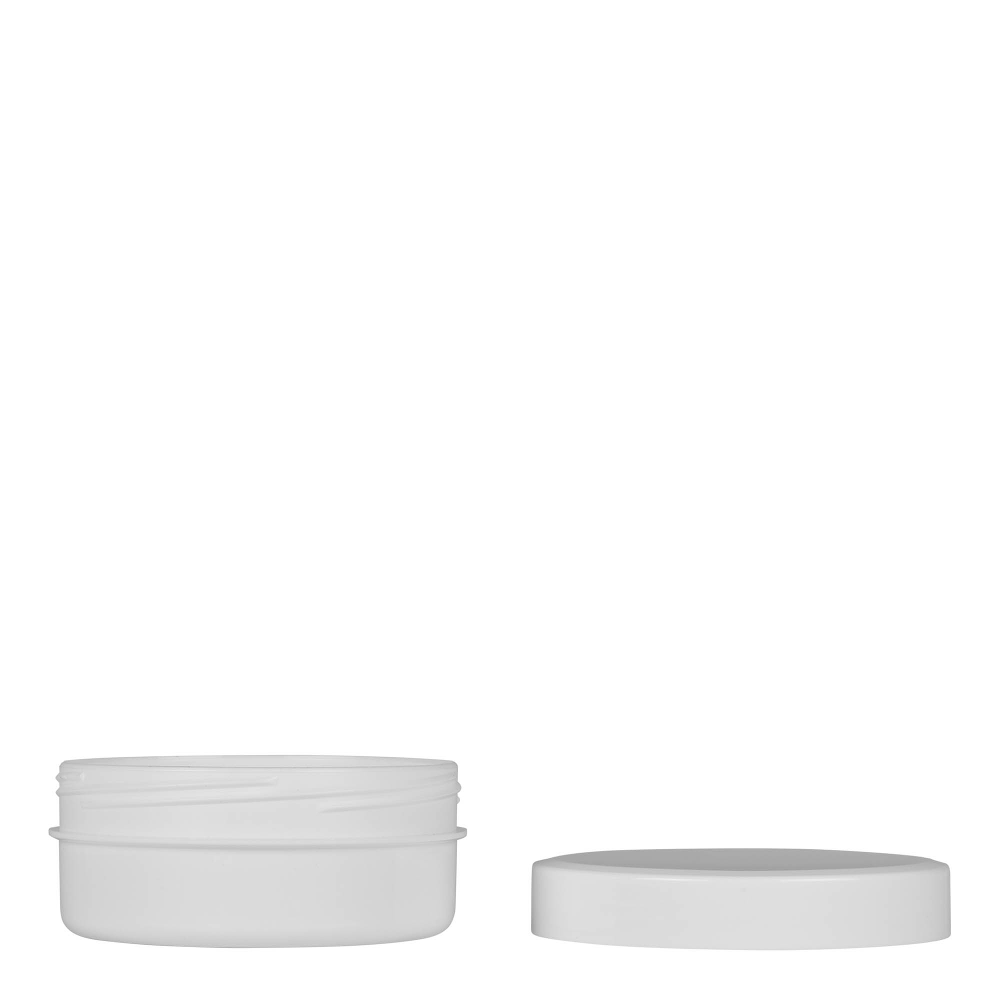 125 ml plastová dóza 'White Line', PP, bílá, hrdlo: šroubovací uzávěr 125 ml plastová dóza 'White Line', PP, bílá, hrdlo: šroubovací uzávěr