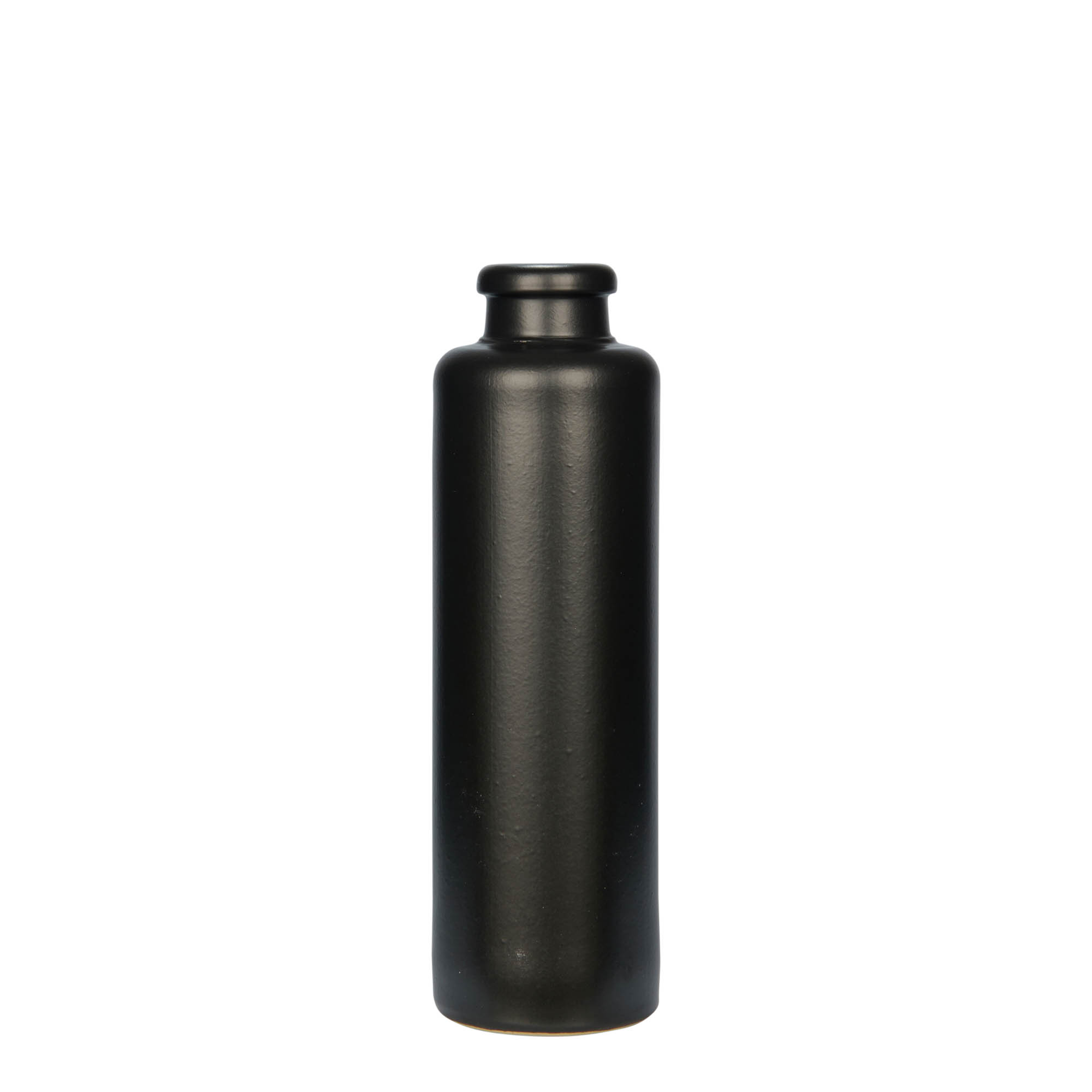 200 ml keramický džbán, kamenina, černý, hrdlo: korek