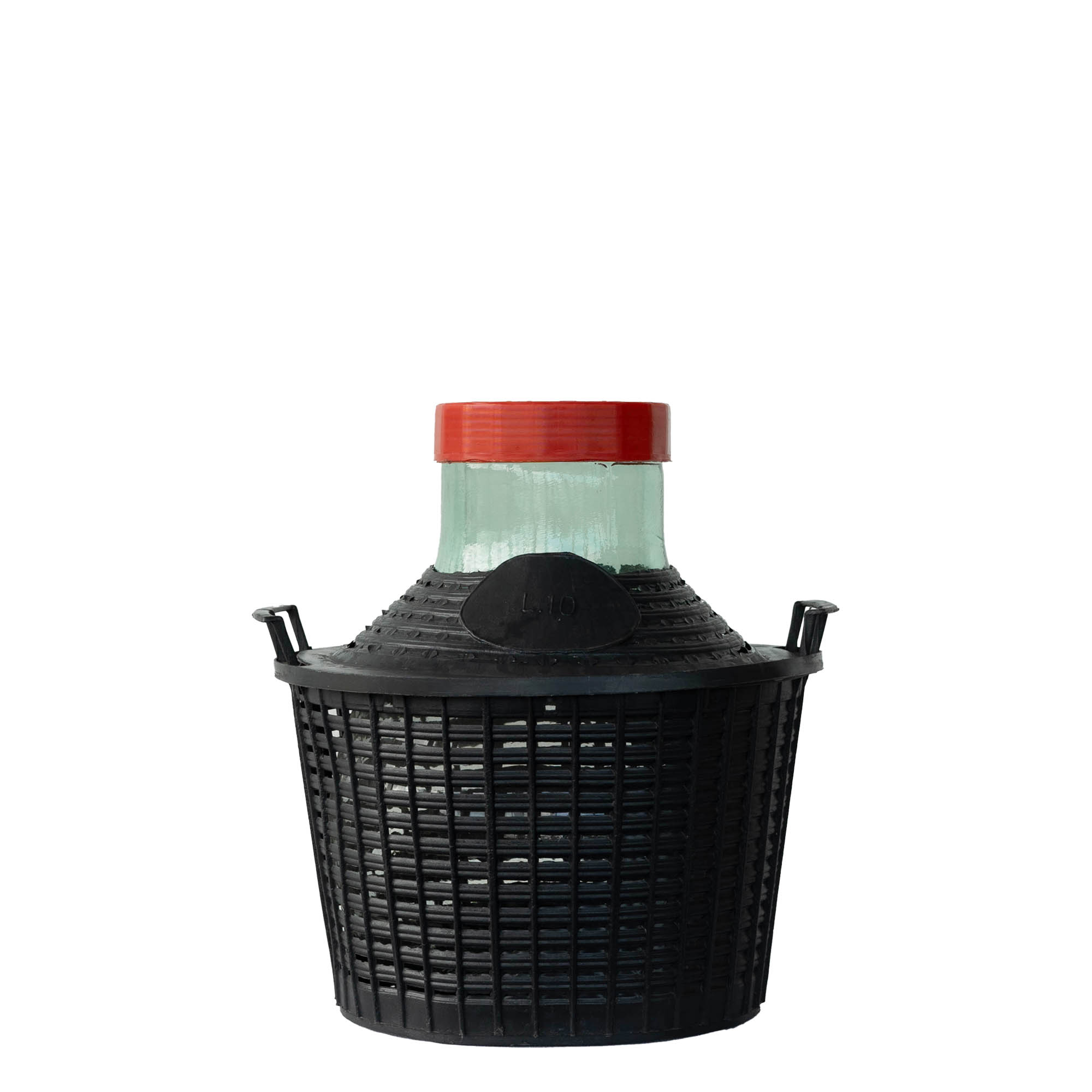 10 l balónová láhev široký hrdlem, sklo, hrdlo: závitové uzávěr