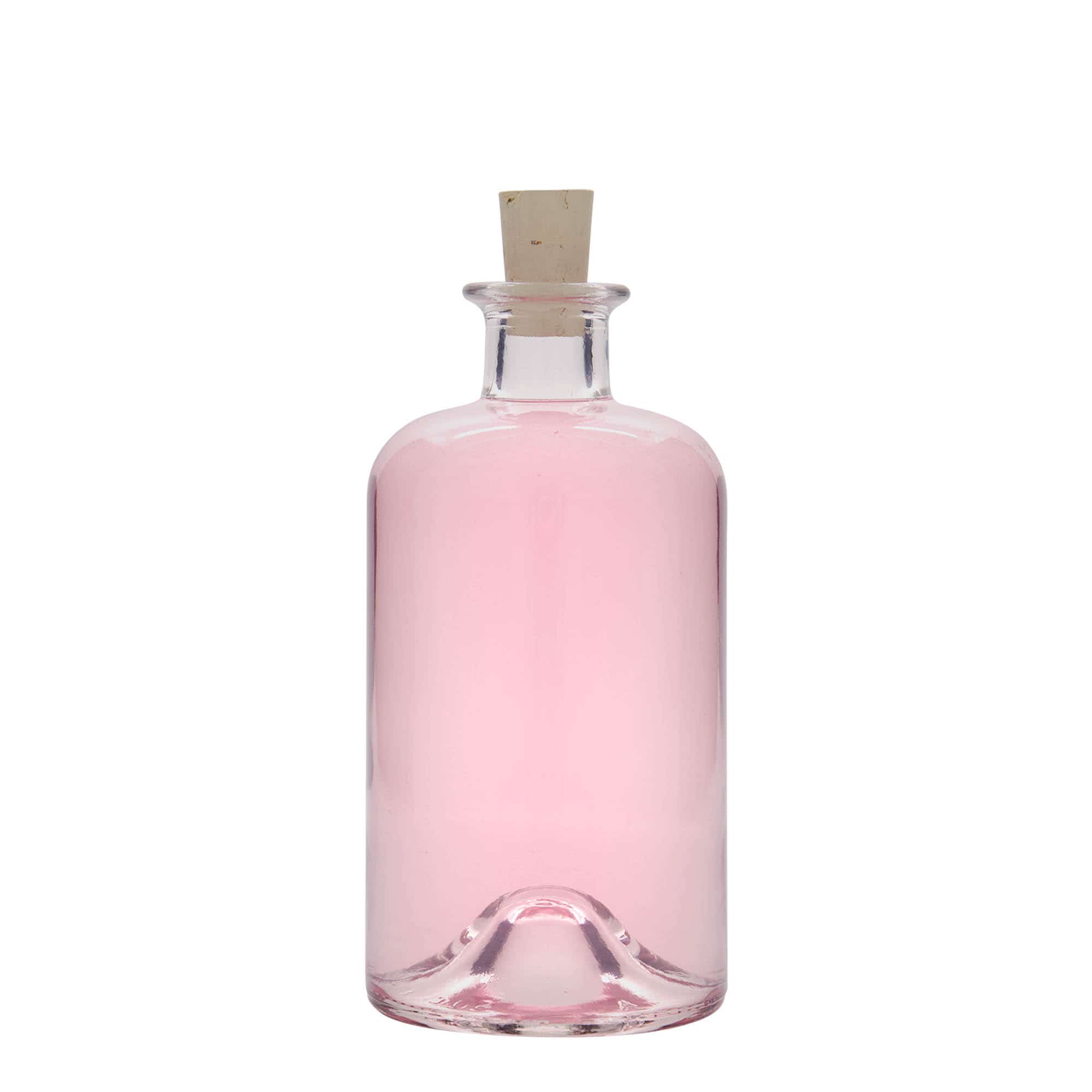 Skleněná lahev 500 ml lékárenská 'Doktor', uzávěr: korek