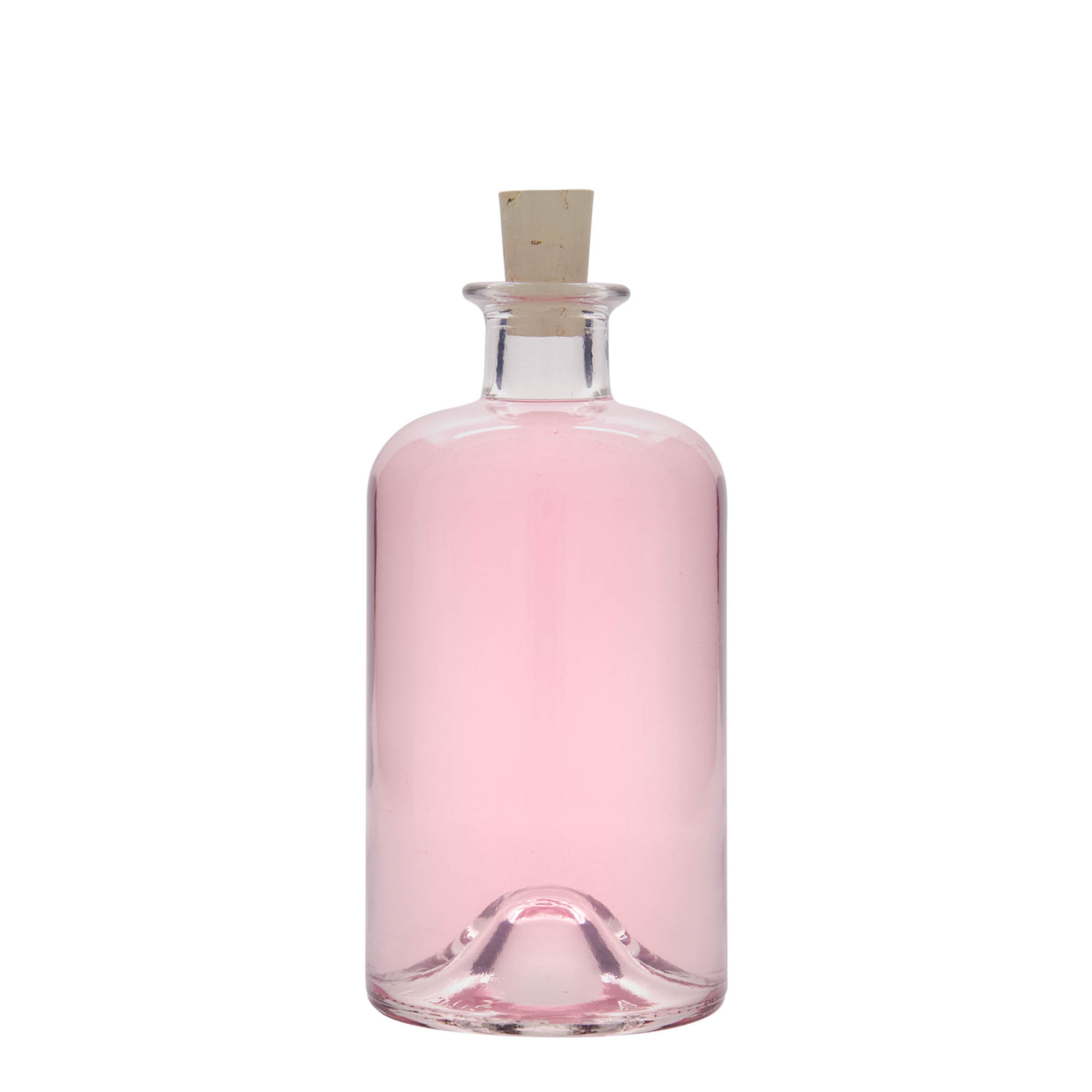 500 ml skleněná láhev lékárníka 'Doktor', hrdlo: korek