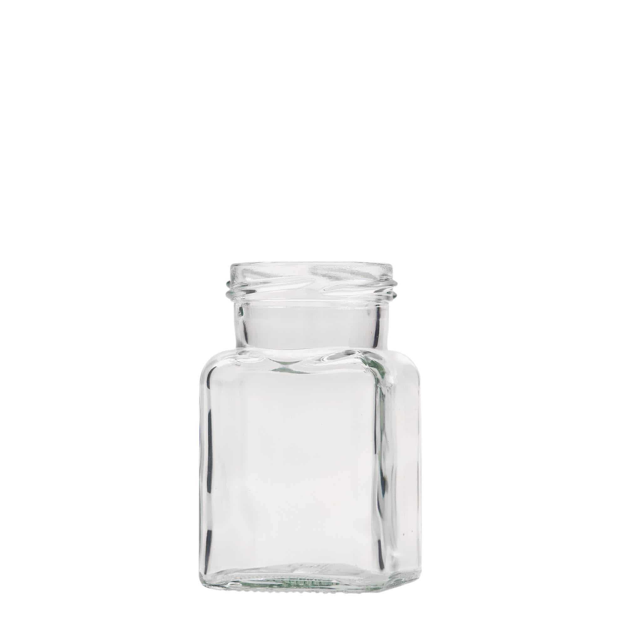 Čtyřúhelníková sklenice 150 ml, uzávěr: Twist Off (TO 53)