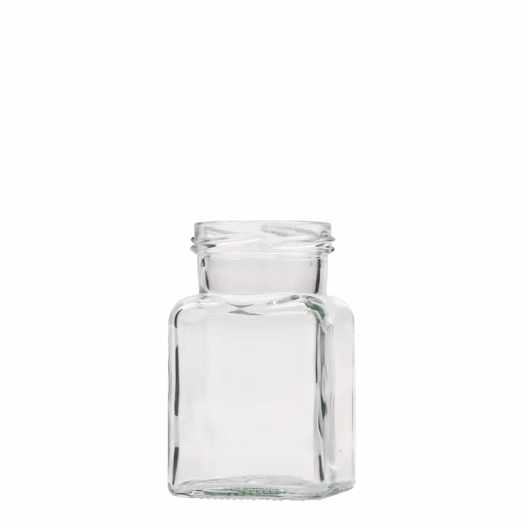 150 ml čtvercová sklenice, hrdlo: Twist-Off (TO 53)