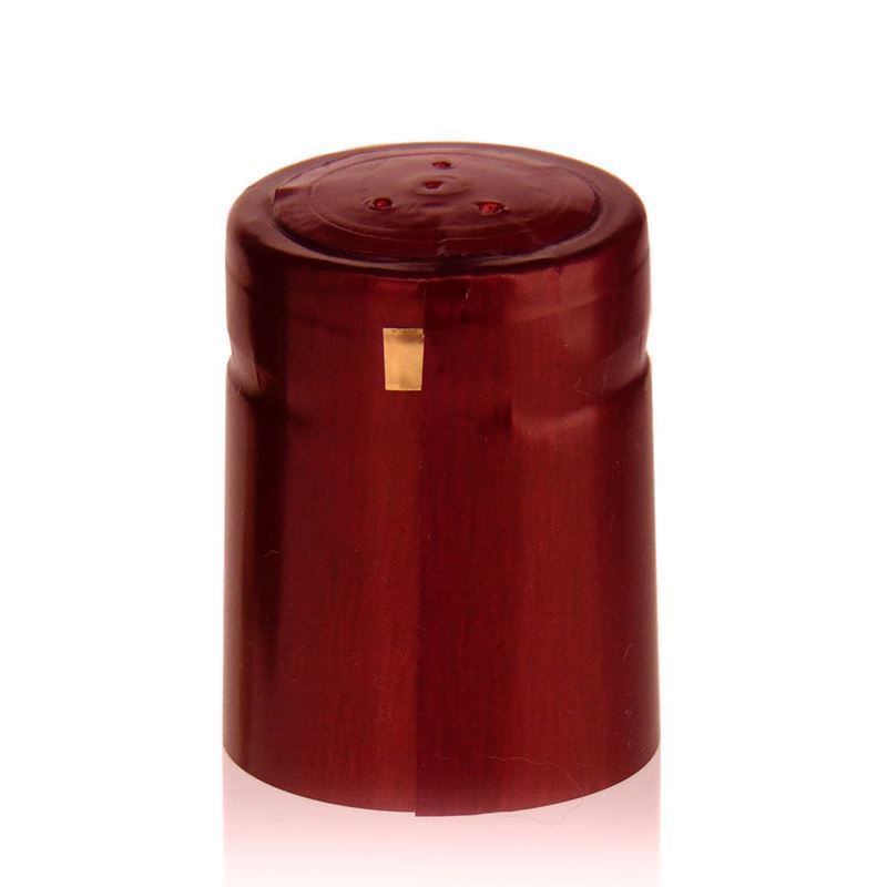 Smršťovací kapsle 32x41, plast PVC, vínově červená