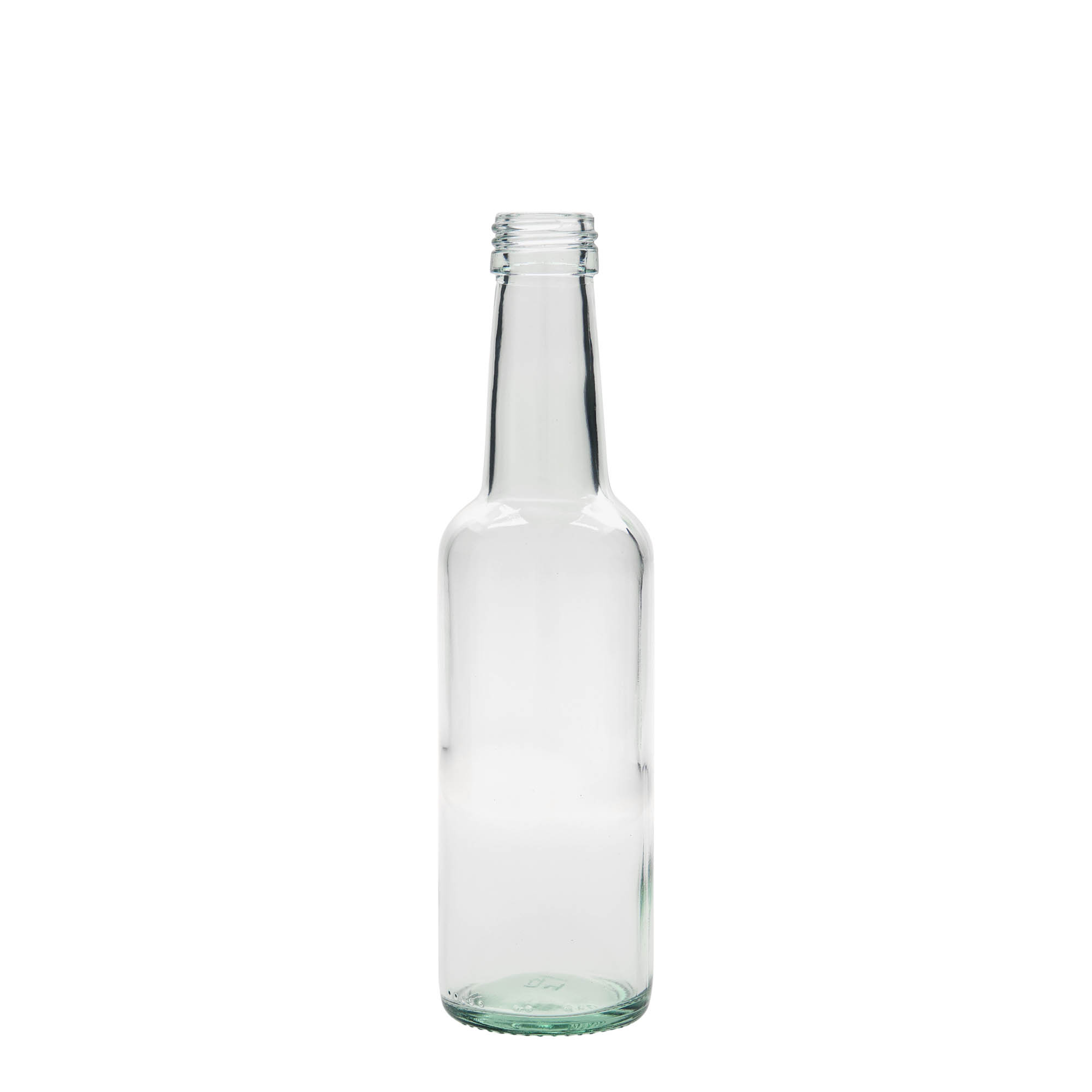 250 ml skleněná láhev s přímým hrdlem, otvor: PP 28 250 ml skleněná láhev s přímým hrdlem, otvor: PP 28