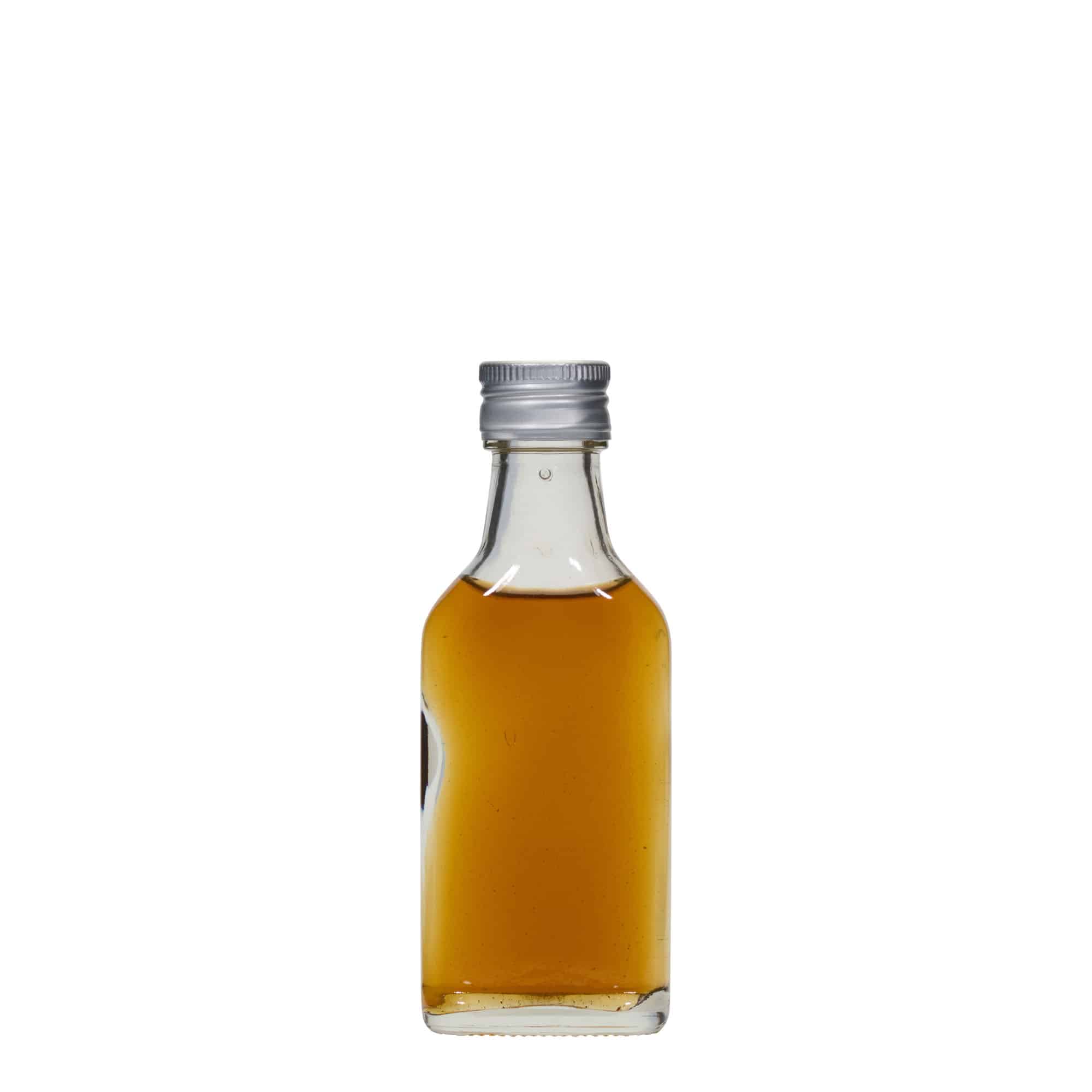 Kapesní lahev 40 ml, hranatá, ústí: PP 22