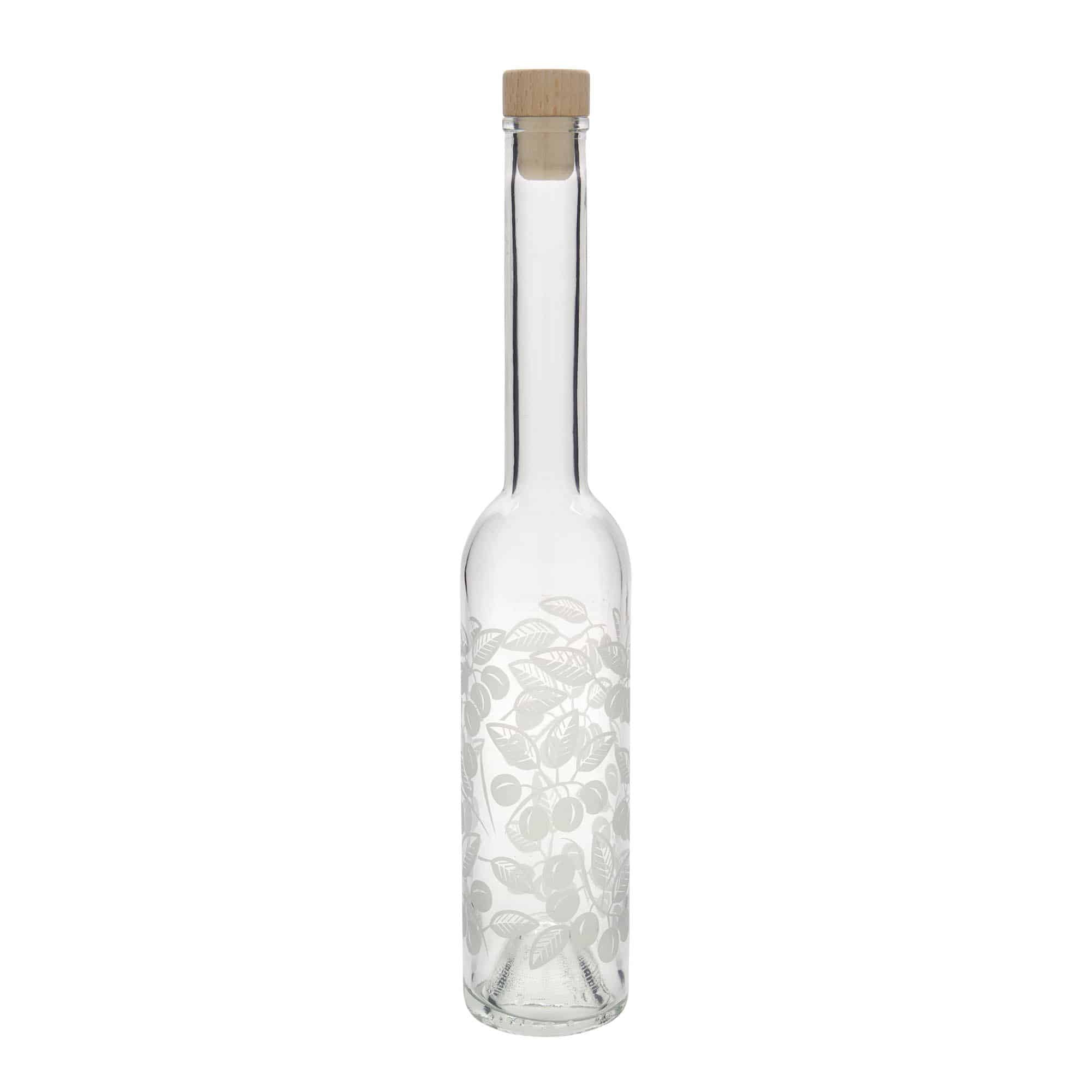 350 ml skleněná láhev 'Opera', motiv: mirabelky, hrdlo: korek