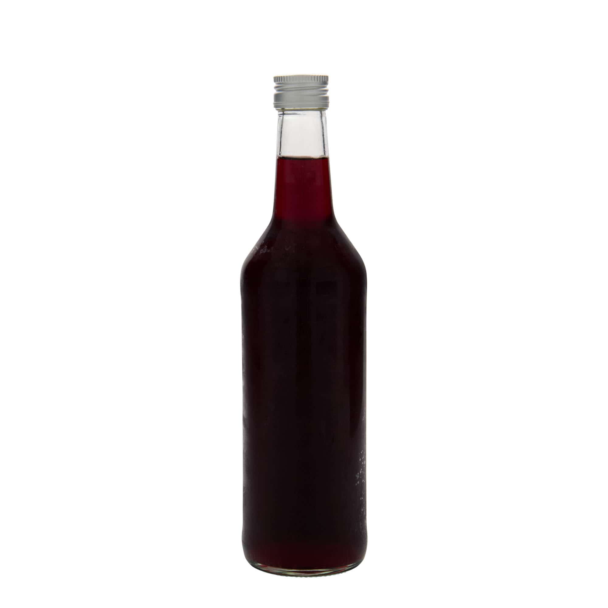 500 ml skleněná láhev s rovný hrdlem, hrdlo: PP 28
