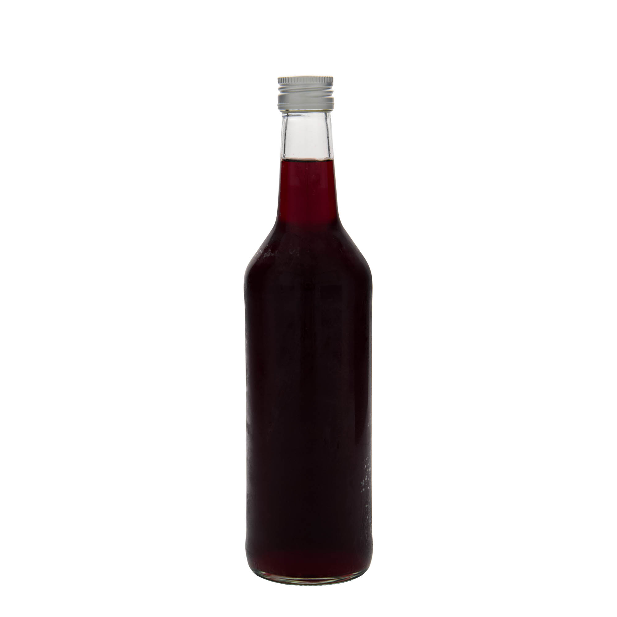 500 ml skleněná láhev s rovný hrdlem, hrdlo: PP 28