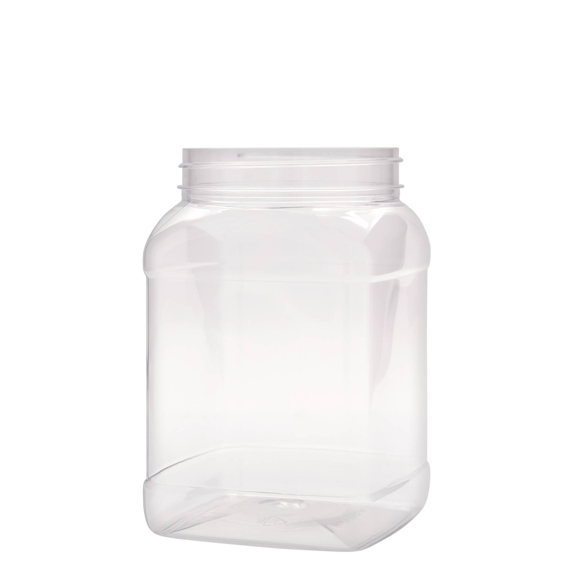 1.500 ml PET-dóza „Dana“, čtvercová, plast, hrdlo: 100/400