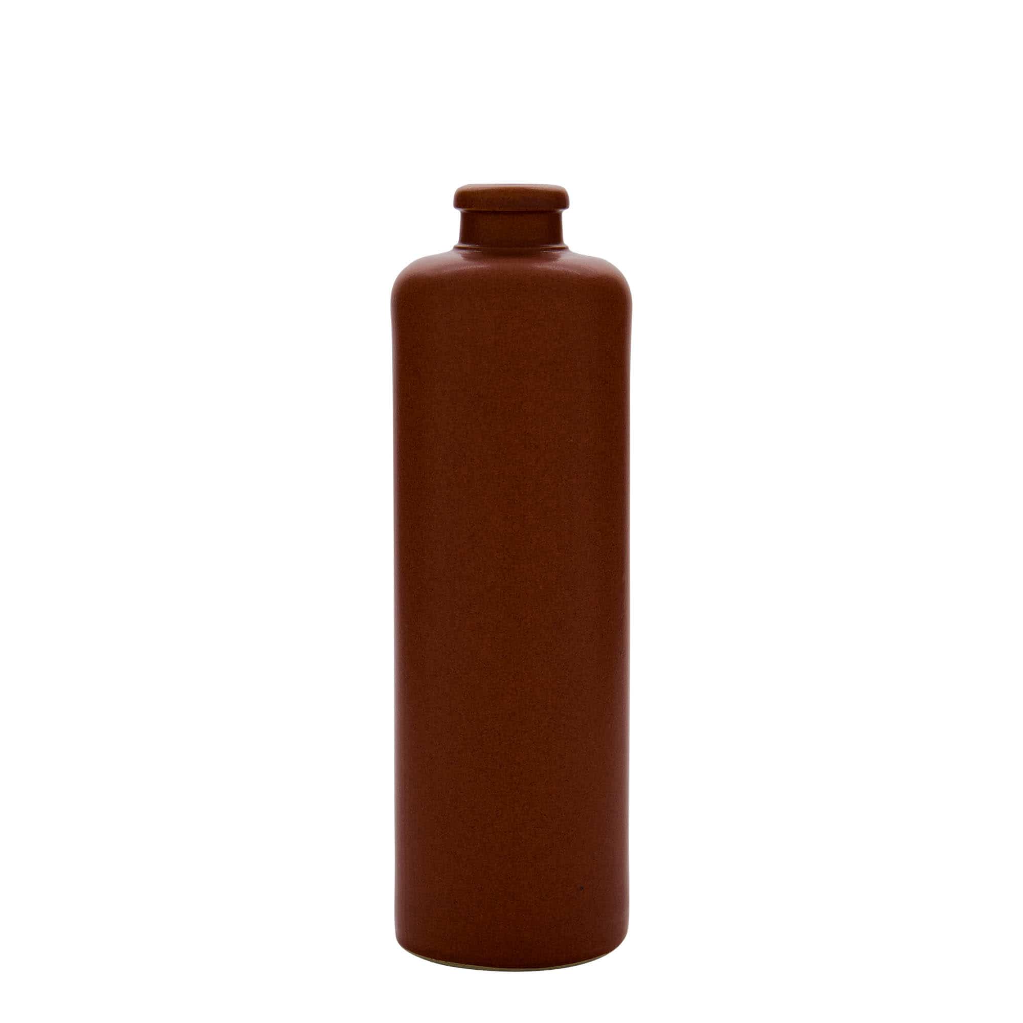Hliněný džbán 500 ml, keramika, červenohnědý, uzávěr: korek Hliněný džbán 500 ml, keramika, červenohnědý, uzávěr: korek