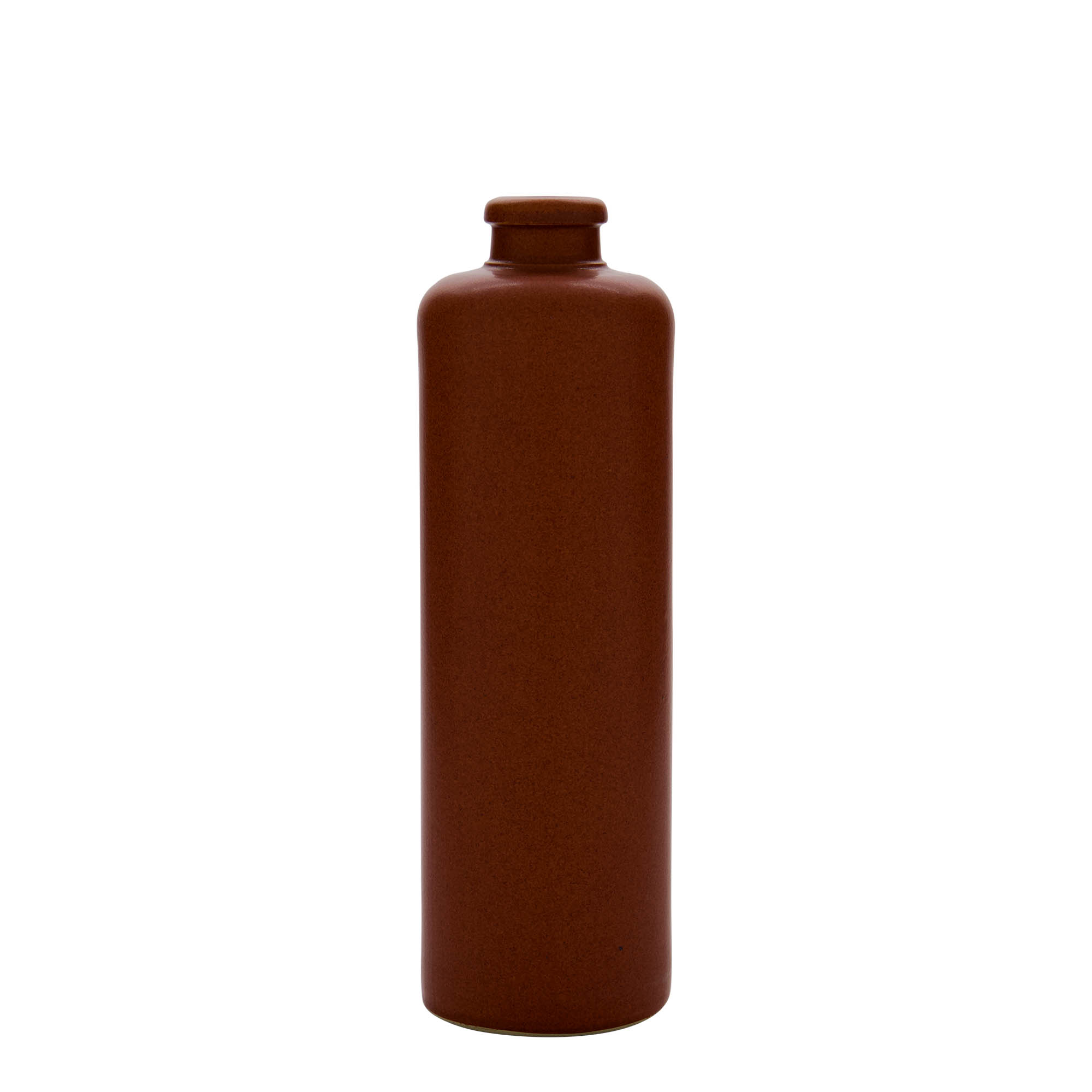 500 ml hliněný džbán, kamenina, červeno-hnědý, hrdlo: korek