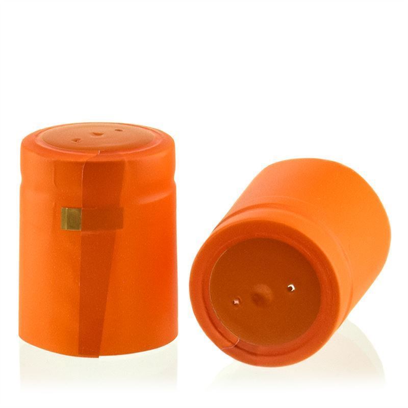 Smršťovací kapsle 32x41, plast PVC, oranžová