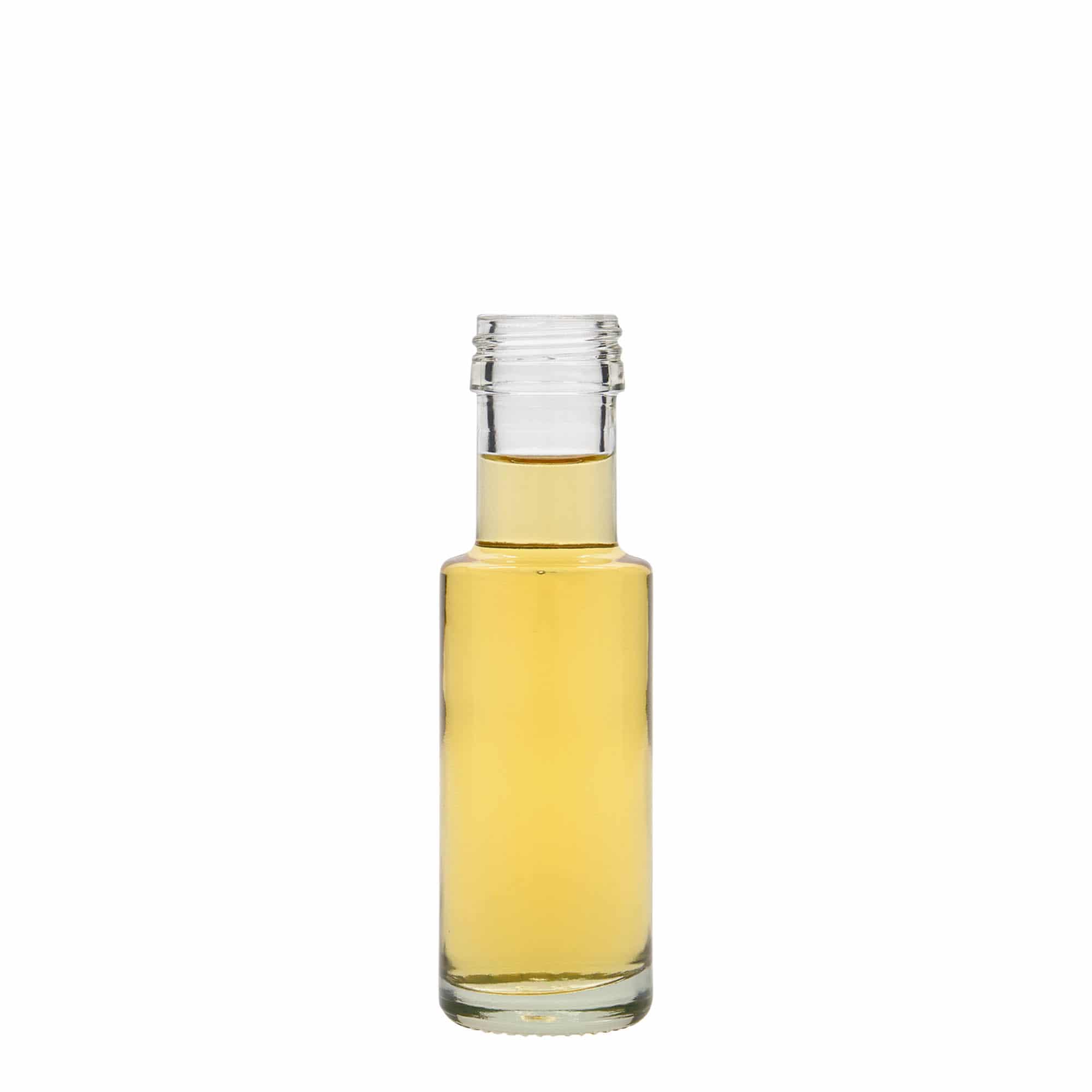 100 ml skleněná lahvička „Dorica“, hrdlo: PP 31,5