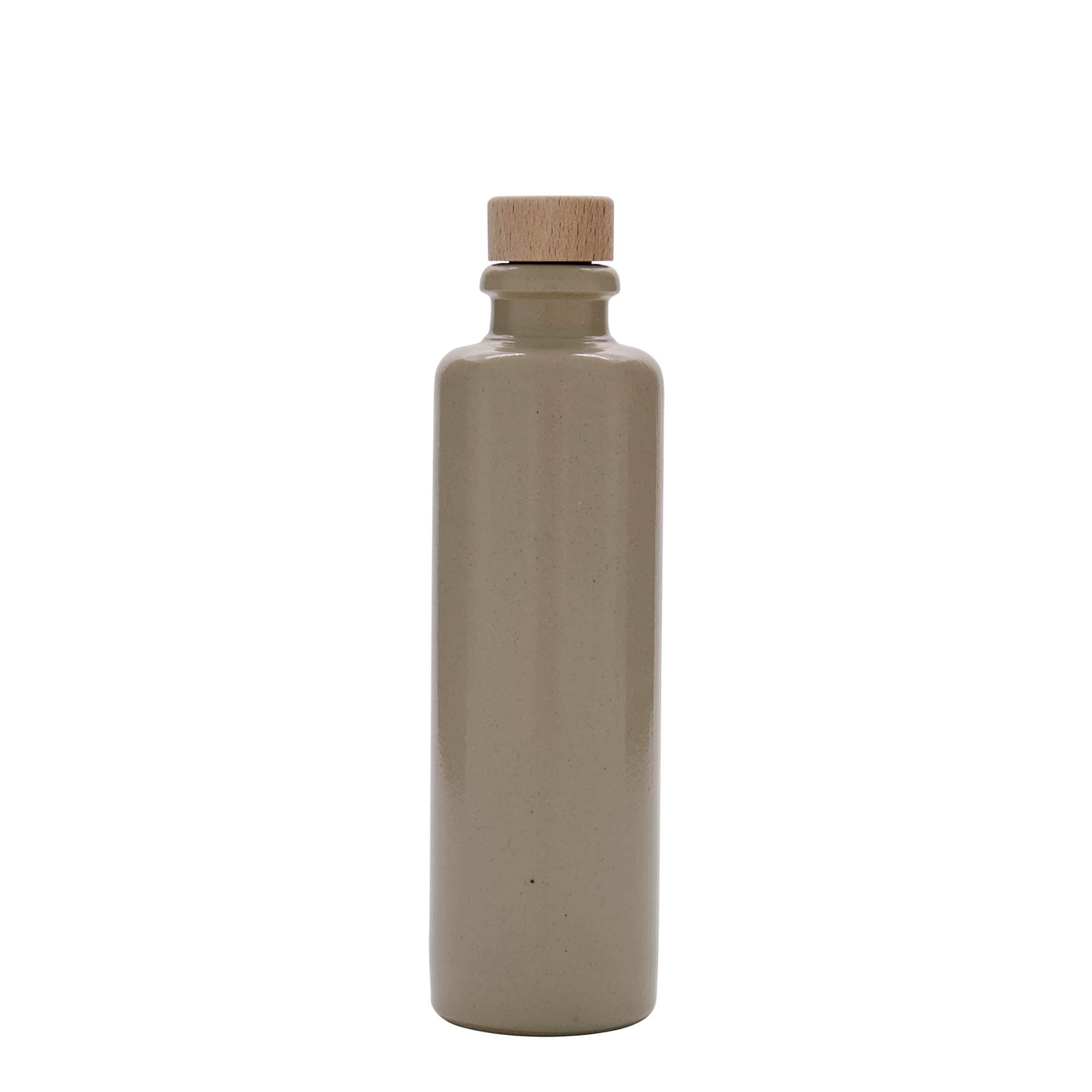 200 ml hliněný džbán, kamenina, béžový, hrdlo: korek