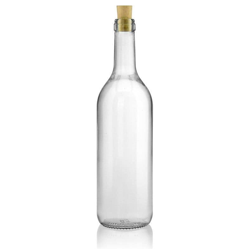 Skleněná lahev 750 ml 'Bordeaux', uzávěr: korek Skleněná lahev 750 ml 'Bordeaux', uzávěr: korek
