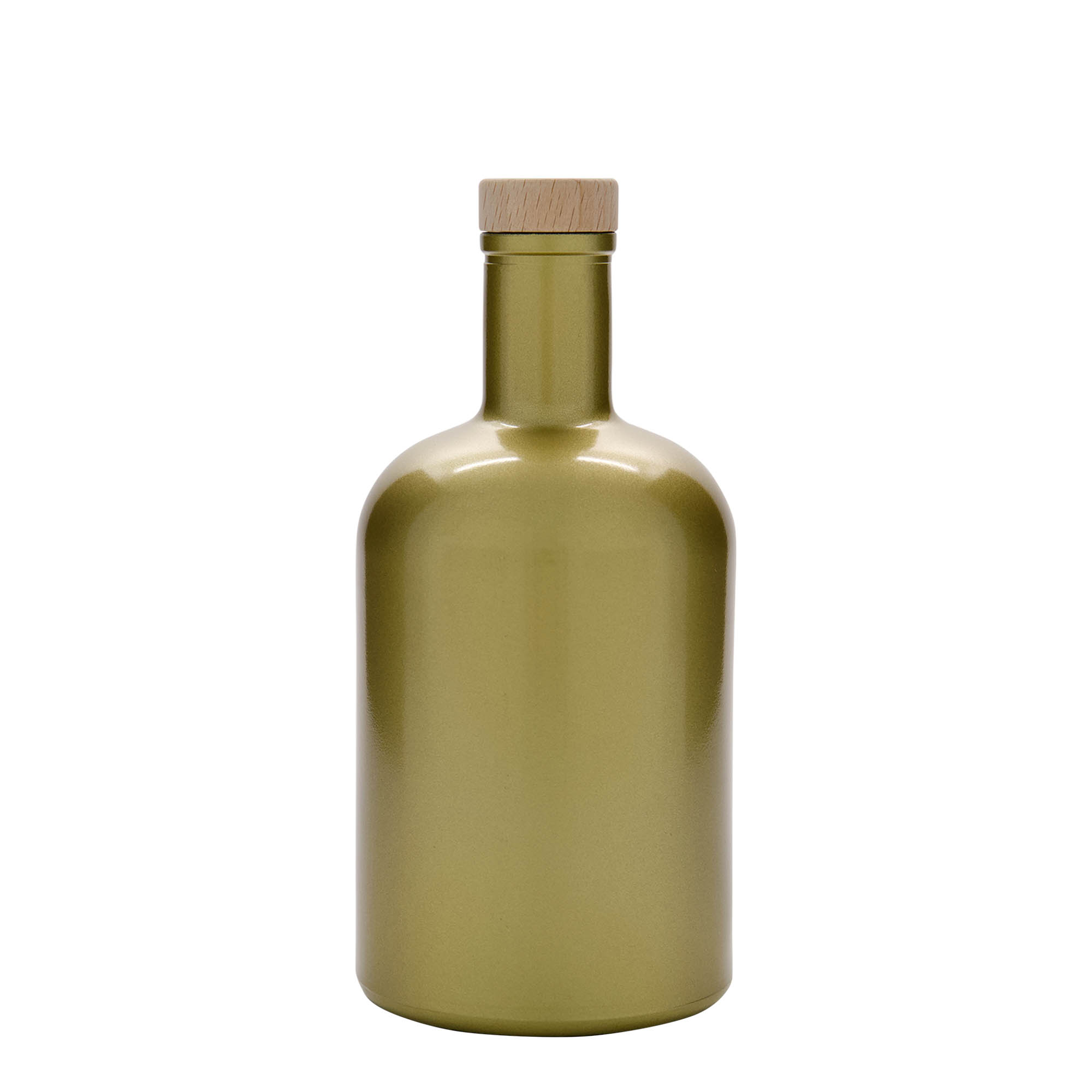 700 ml skleněná láhev 'Gerardino', zlatá, hrdlo: korek
