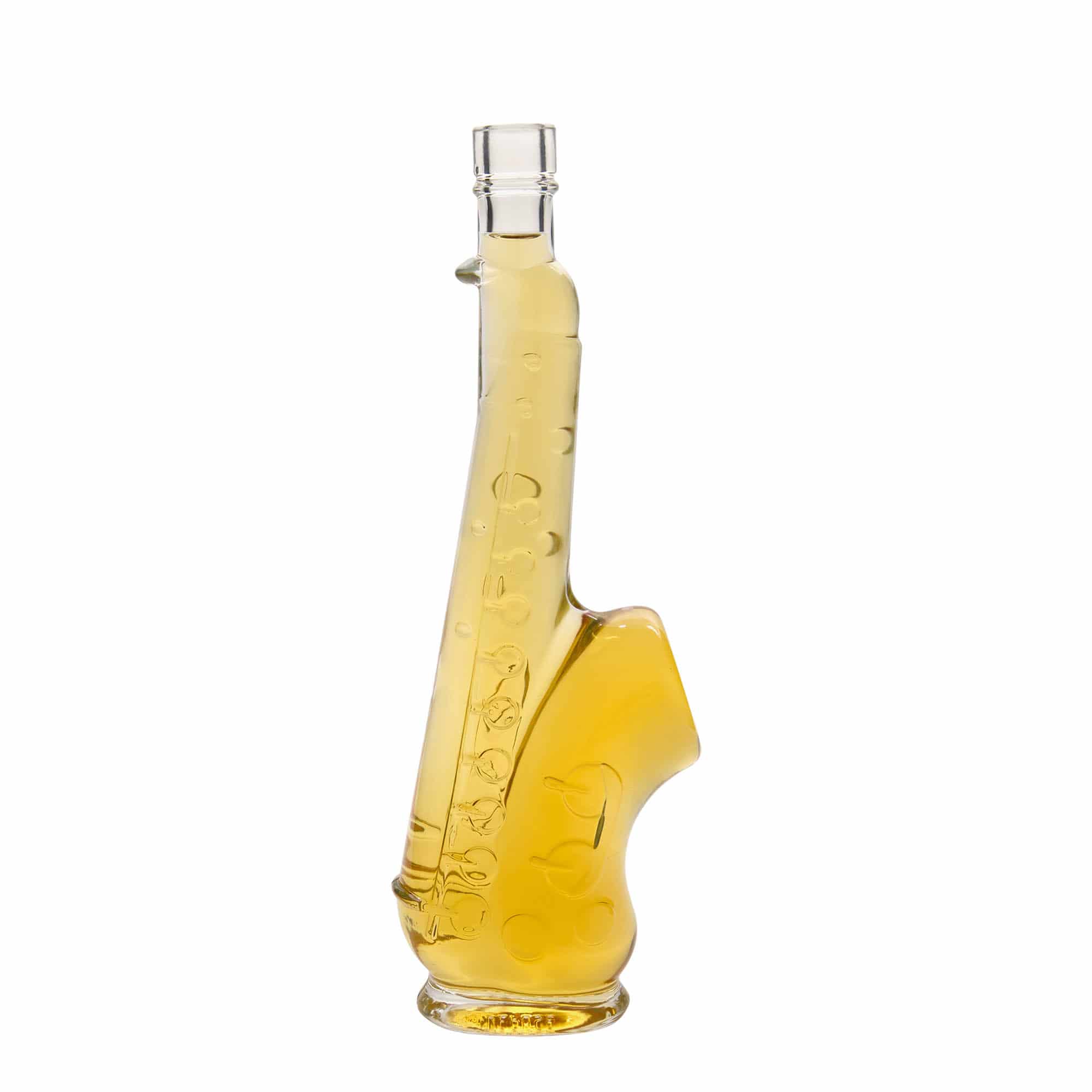 500 ml skleněná lahev 'Saxofon', hrdlo: korek