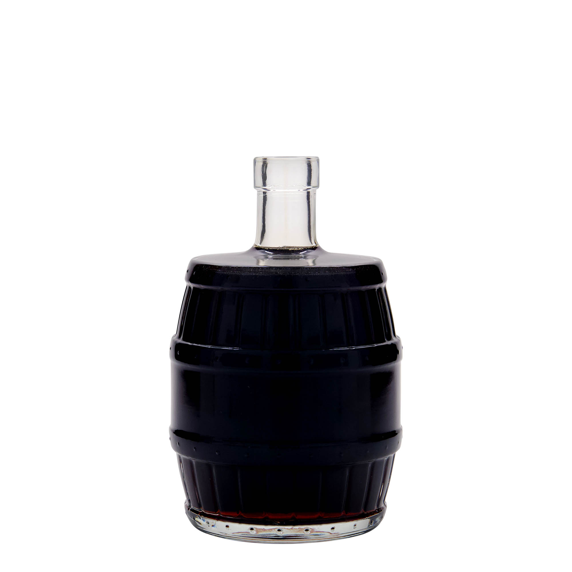 500 ml skleněná láhev „sud“, hrdlo: korek 500 ml skleněná láhev „sud“, hrdlo: korek