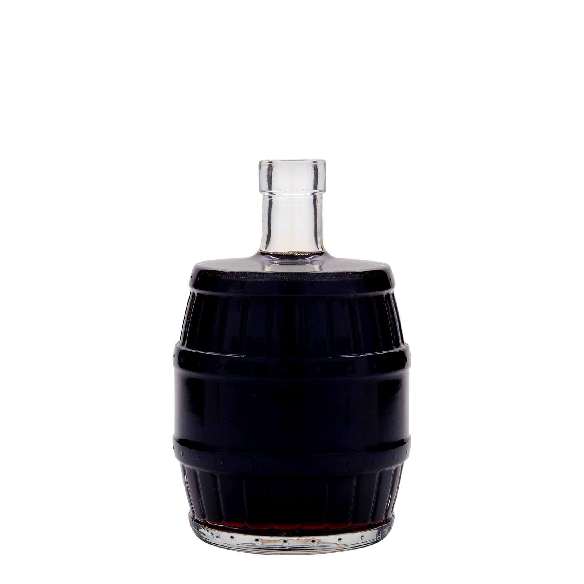 500 ml skleněná láhev „sud“, hrdlo: korek