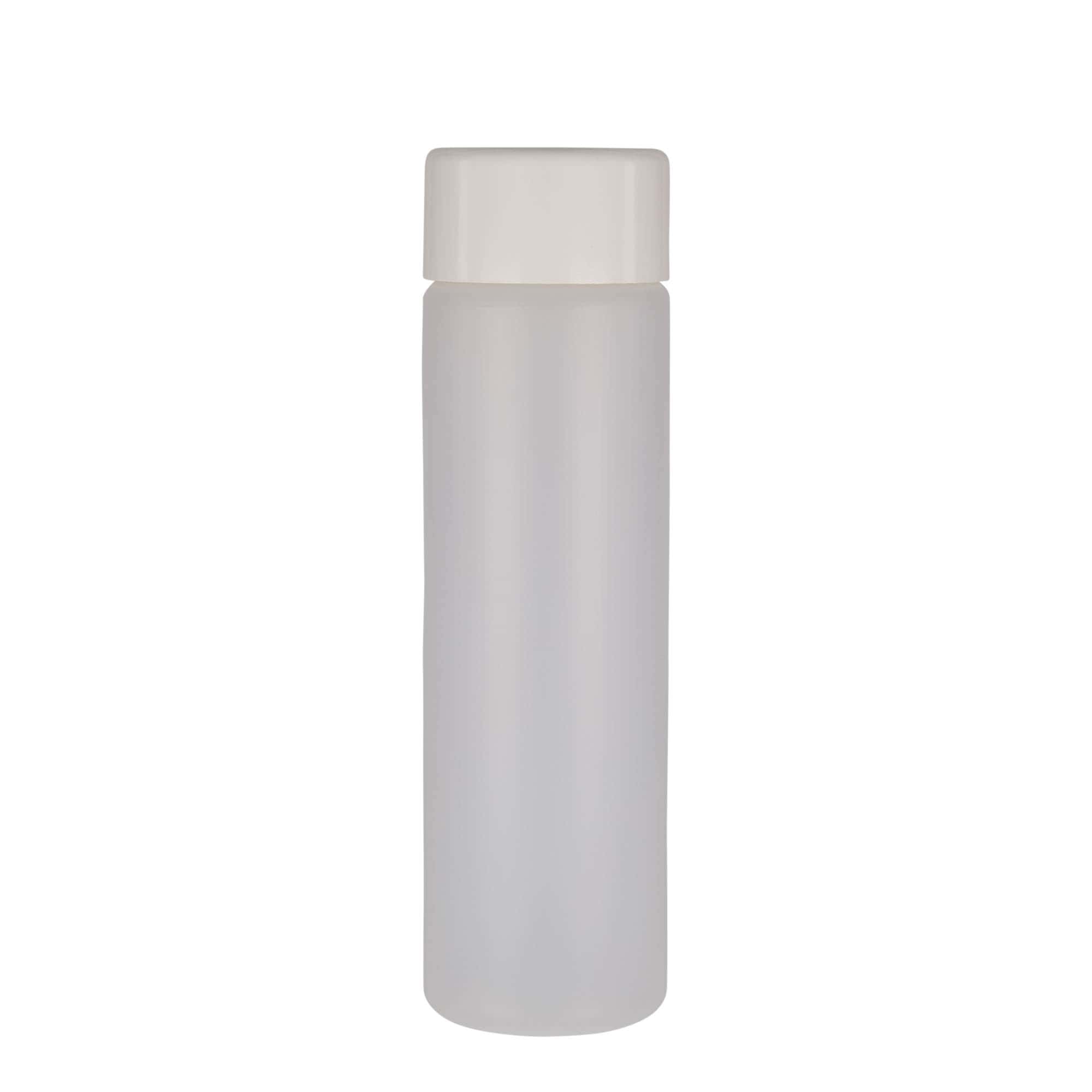 500 ml kulatá láhev, plast PE, přírodní, hrdlo: šroubovací uzávěr