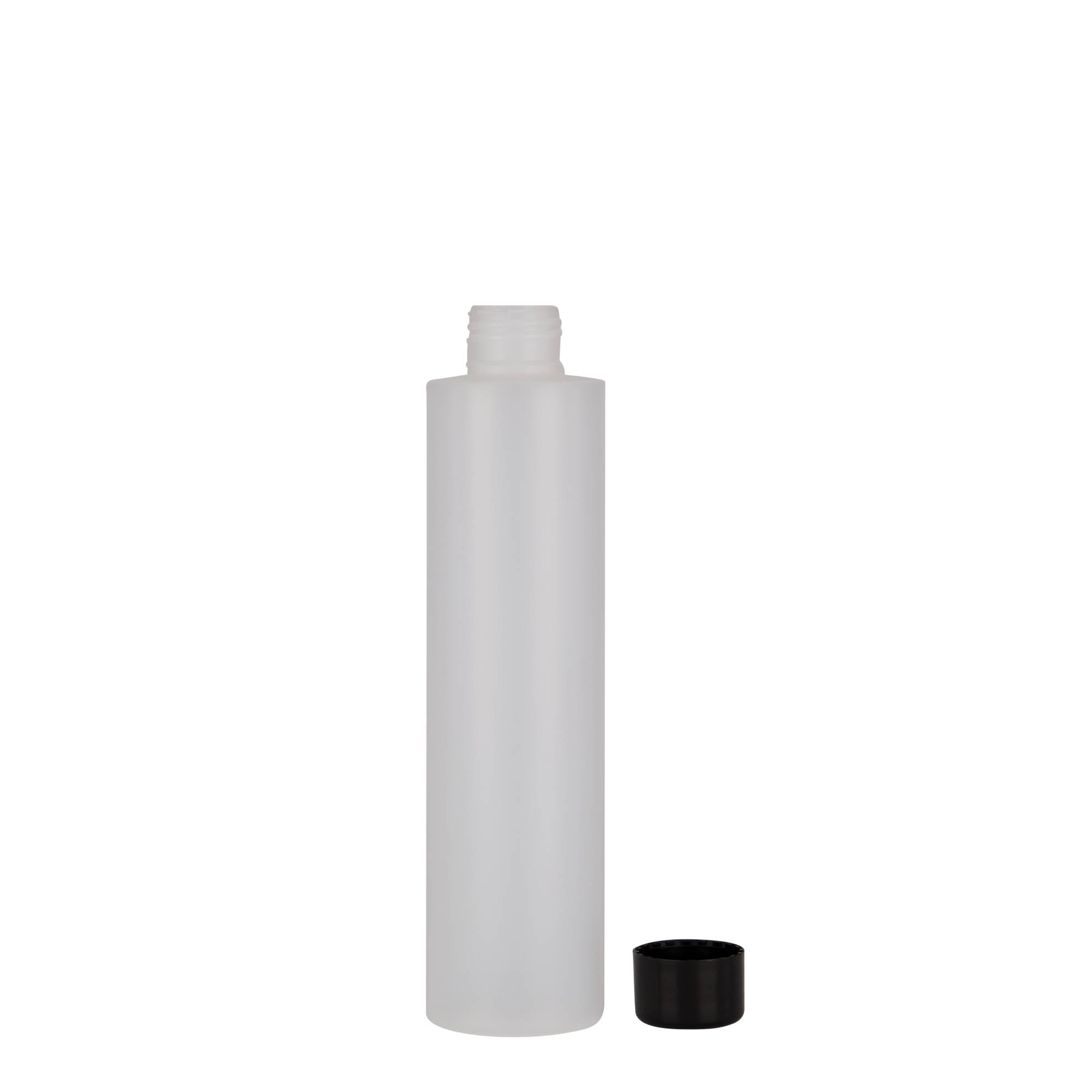 200 ml plastová lahvička 'Pipe', HDPE, přírodní, hrdlo: 24/410 200 ml plastová lahvička 'Pipe', HDPE, přírodní, hrdlo: 24/410