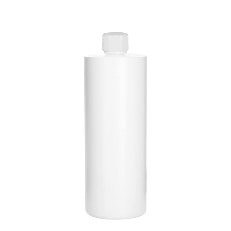 Plastová lahev 500 ml 'Pípa', Green HDPE, bílá, ústí: GPI 24/410