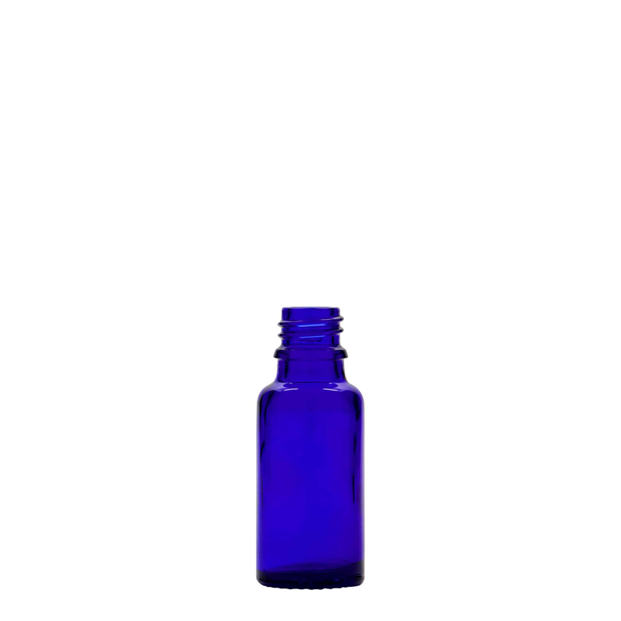 Lékovka 20 ml, sklo, královská modř, ústí: DIN 18 Lékovka 20 ml, sklo, královská modř, ústí: DIN 18