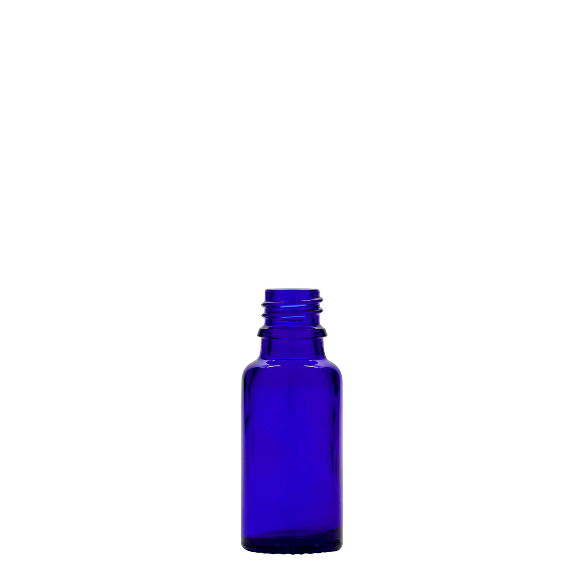 20 ml lékovka, sklo, královská modř, hrdlo: DIN 18 20 ml lékovka, sklo, královská modř, hrdlo: DIN 18