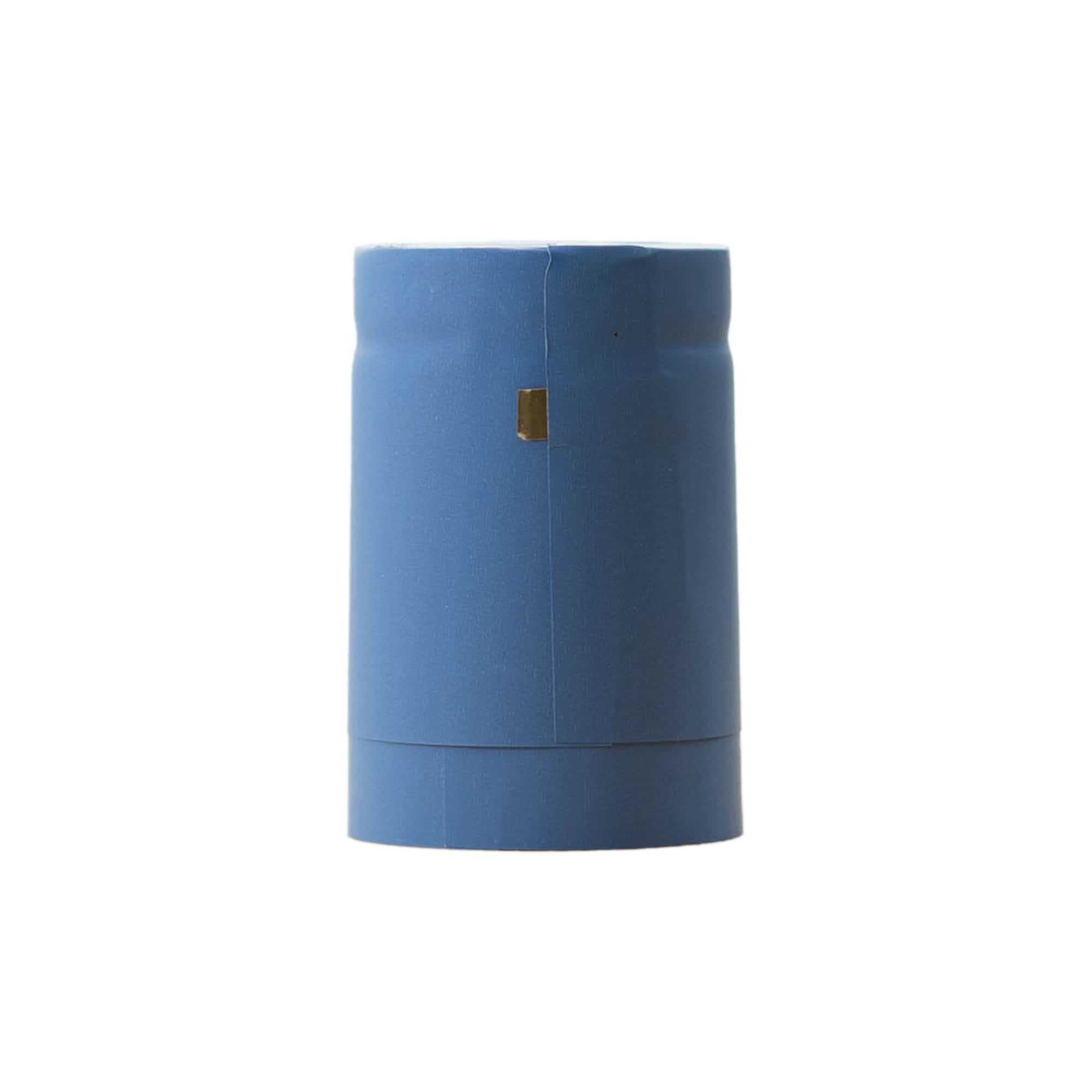 Smršťovací kapsle 32x41, plast PVC, nebeská modř Smršťovací kapsle 32x41, plast PVC, nebeská modř