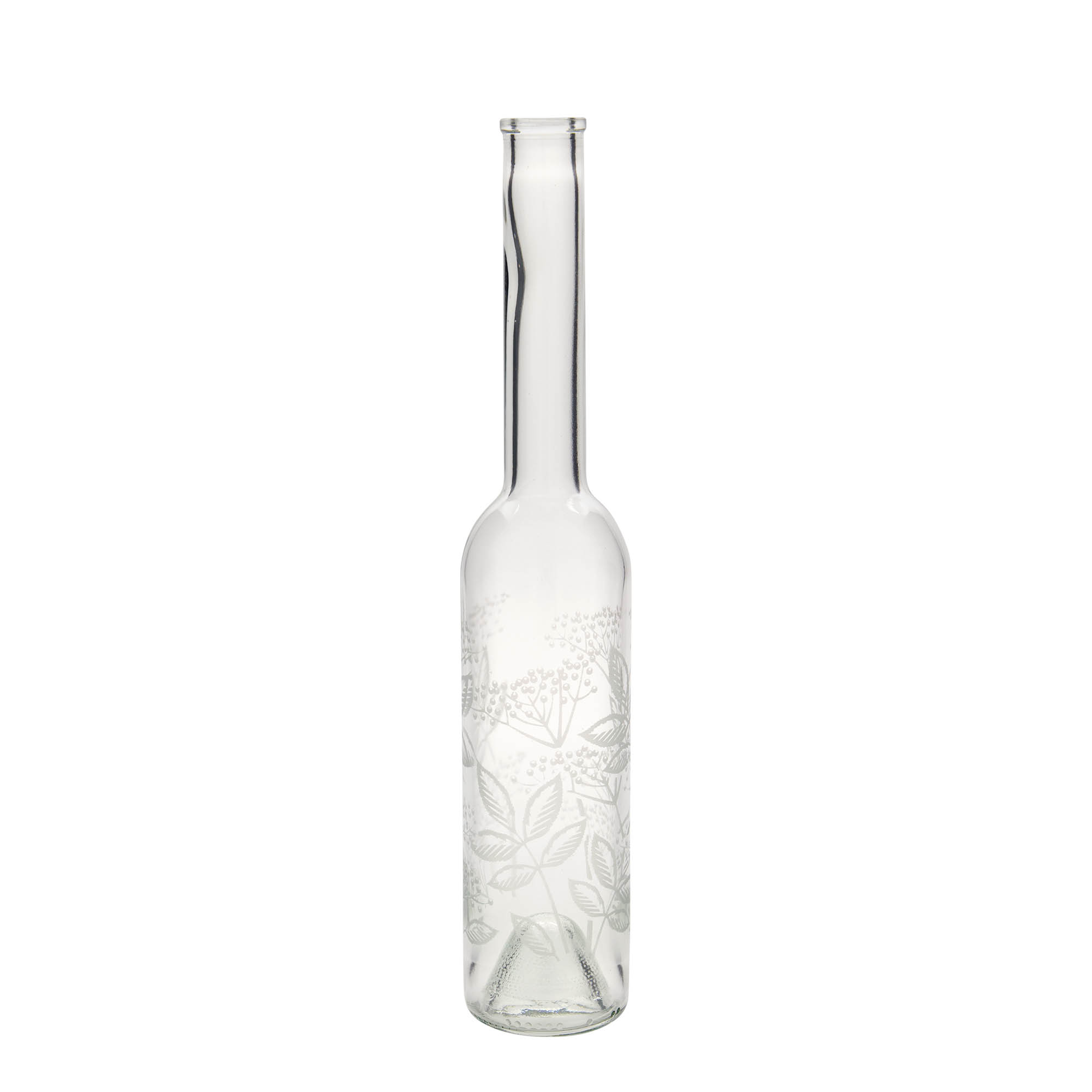 350 ml skleněná láhev 'Opera', motiv: Bez černý, hrdlo: korek 350 ml skleněná láhev 'Opera', motiv: Bez černý, hrdlo: korek