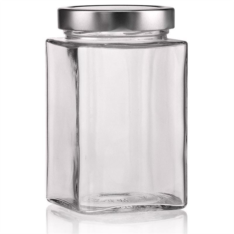 720 ml čtvercová sklenice „Ikarus“, hrdlo: Deep-Twist-off (DTO 82)