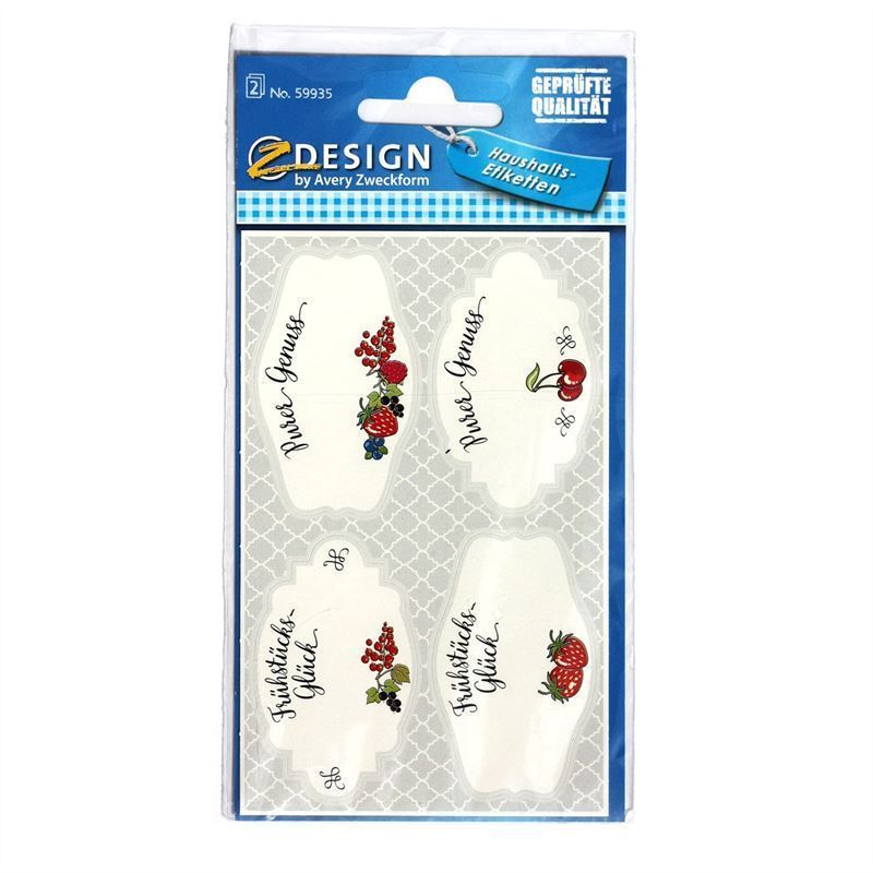 Zweckform etikety „Snídaně“, papír, vícebarevné Zweckform etikety „Snídaně“, papír, vícebarevné