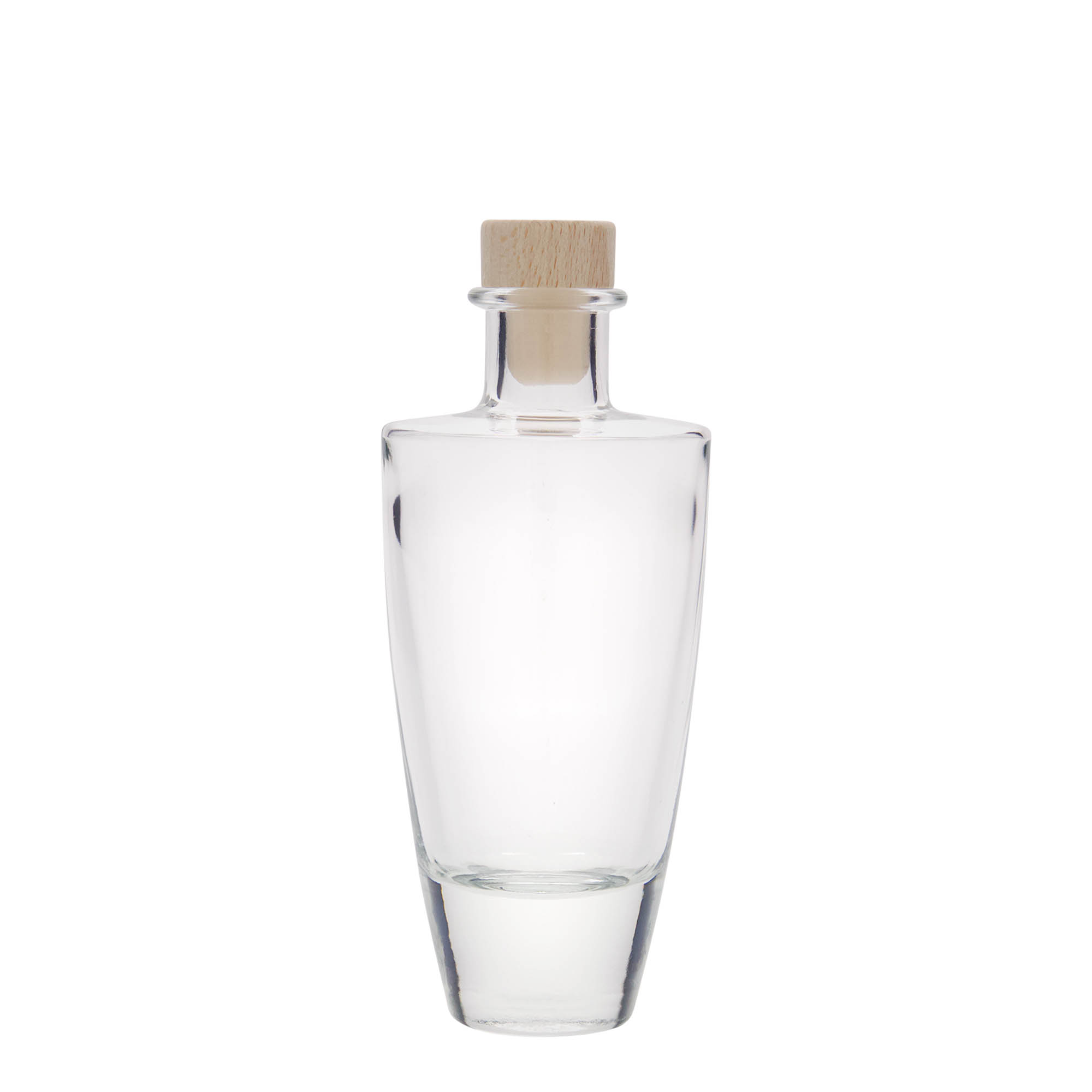 200 ml skleněná láhev 'Vanessa', oválná, hrdlo: korek