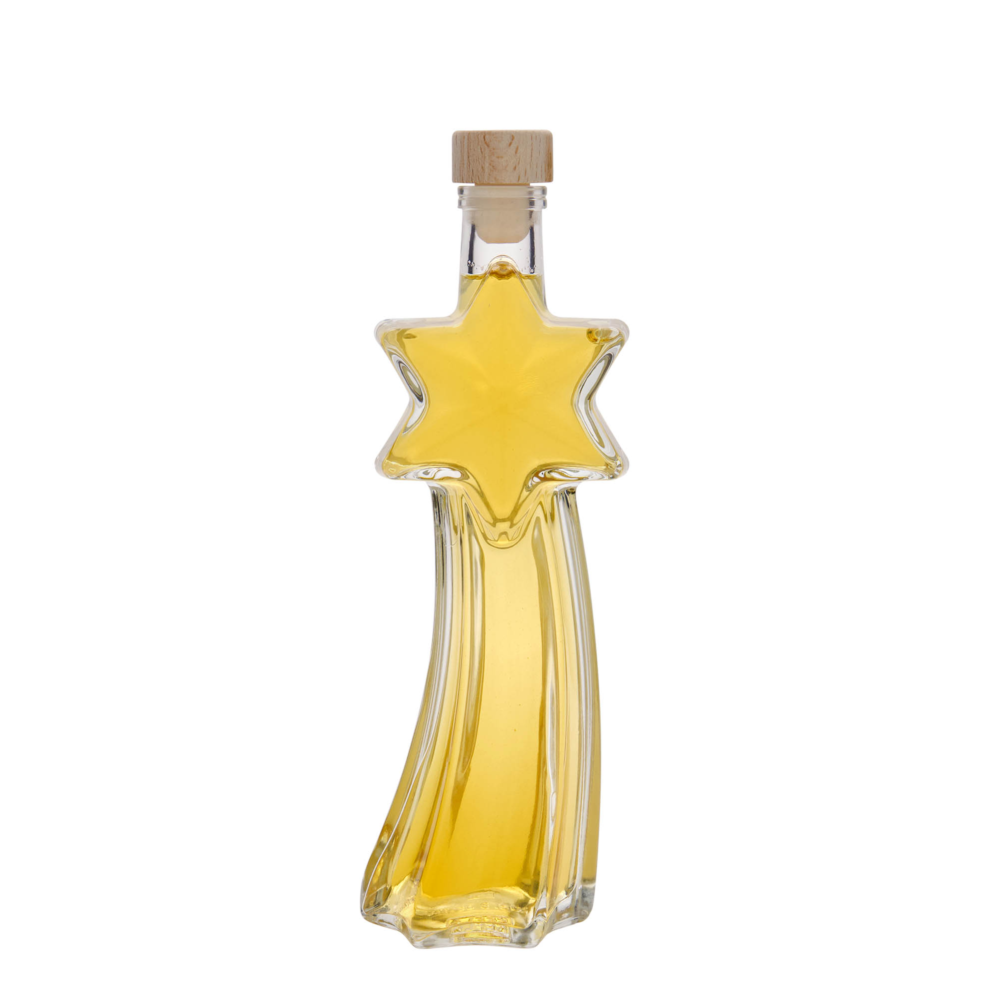 200 ml skleněná láhev 'Sternschnuppe', hrdlo: korek