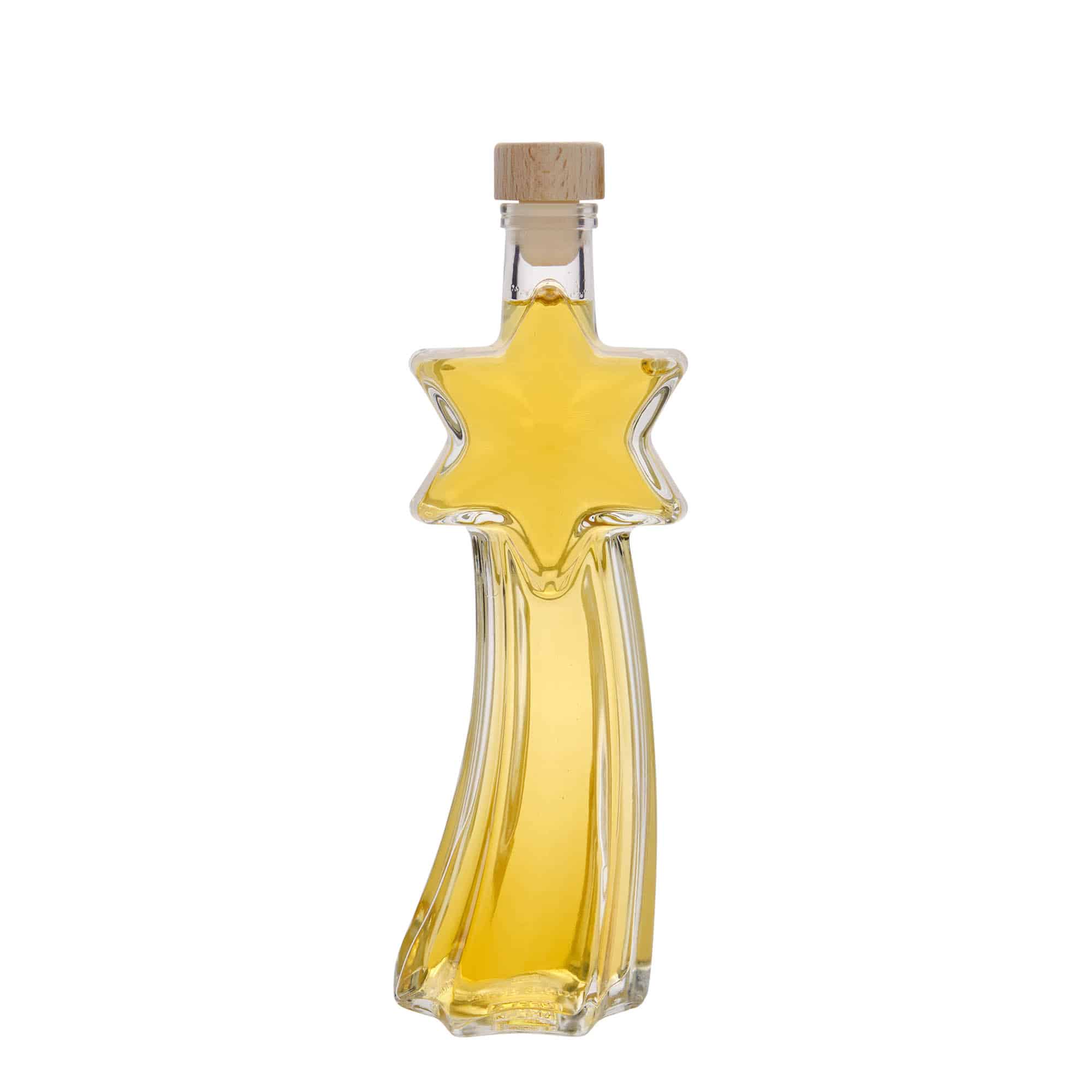 200 ml skleněná láhev 'Sternschnuppe', hrdlo: korek