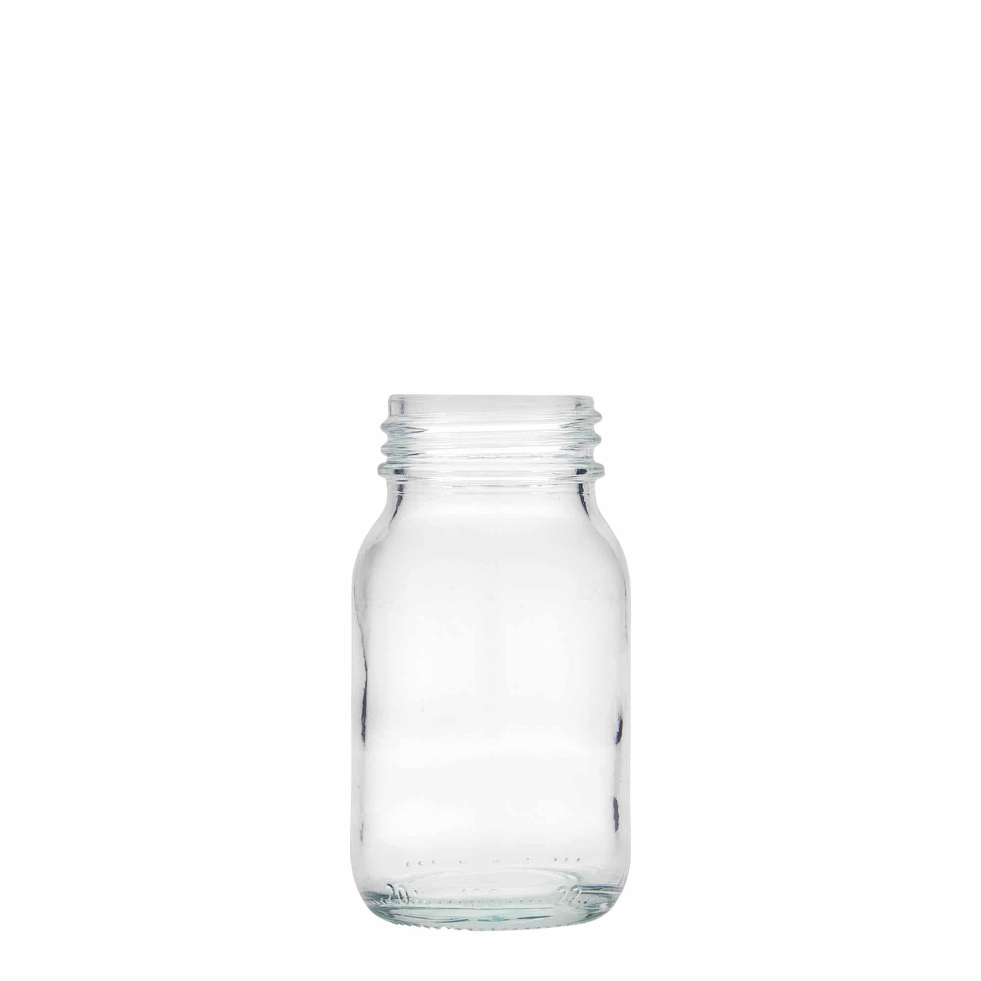 Sklenice s širokým hrdlem 100 ml, uzávěr: DIN 40