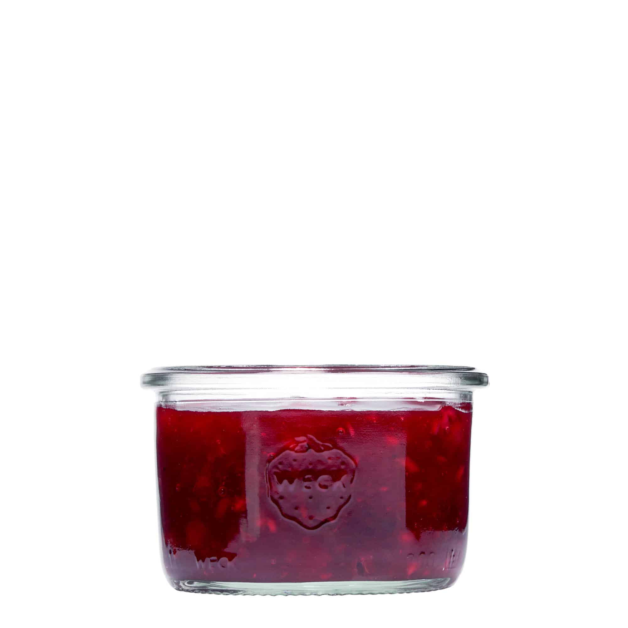 Konzervárenské sklenice WECK 200 ml, uzávěr: kulatý okraj